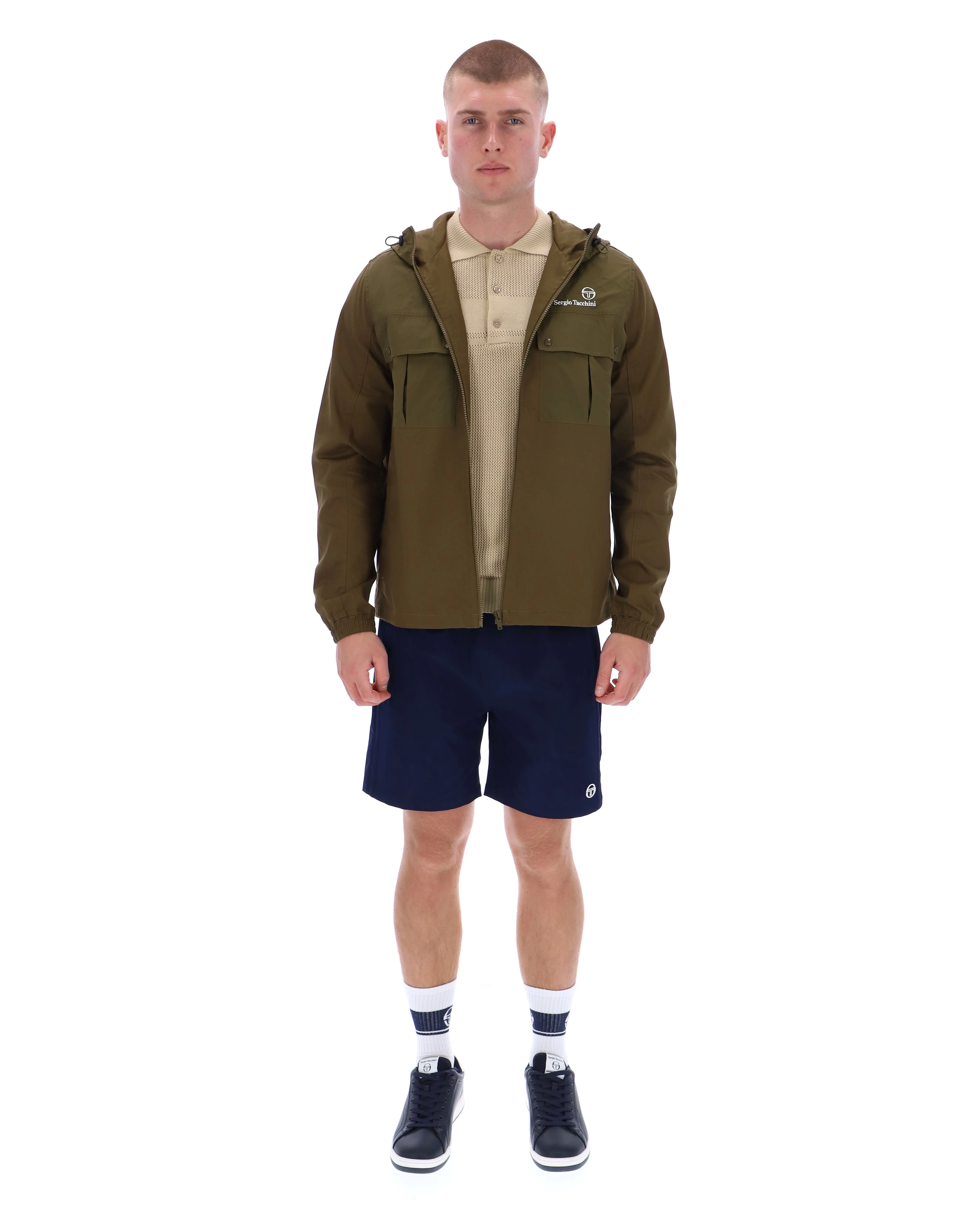 Sergio Tacchini Calisti Jacket in Dark Olive - Image 3