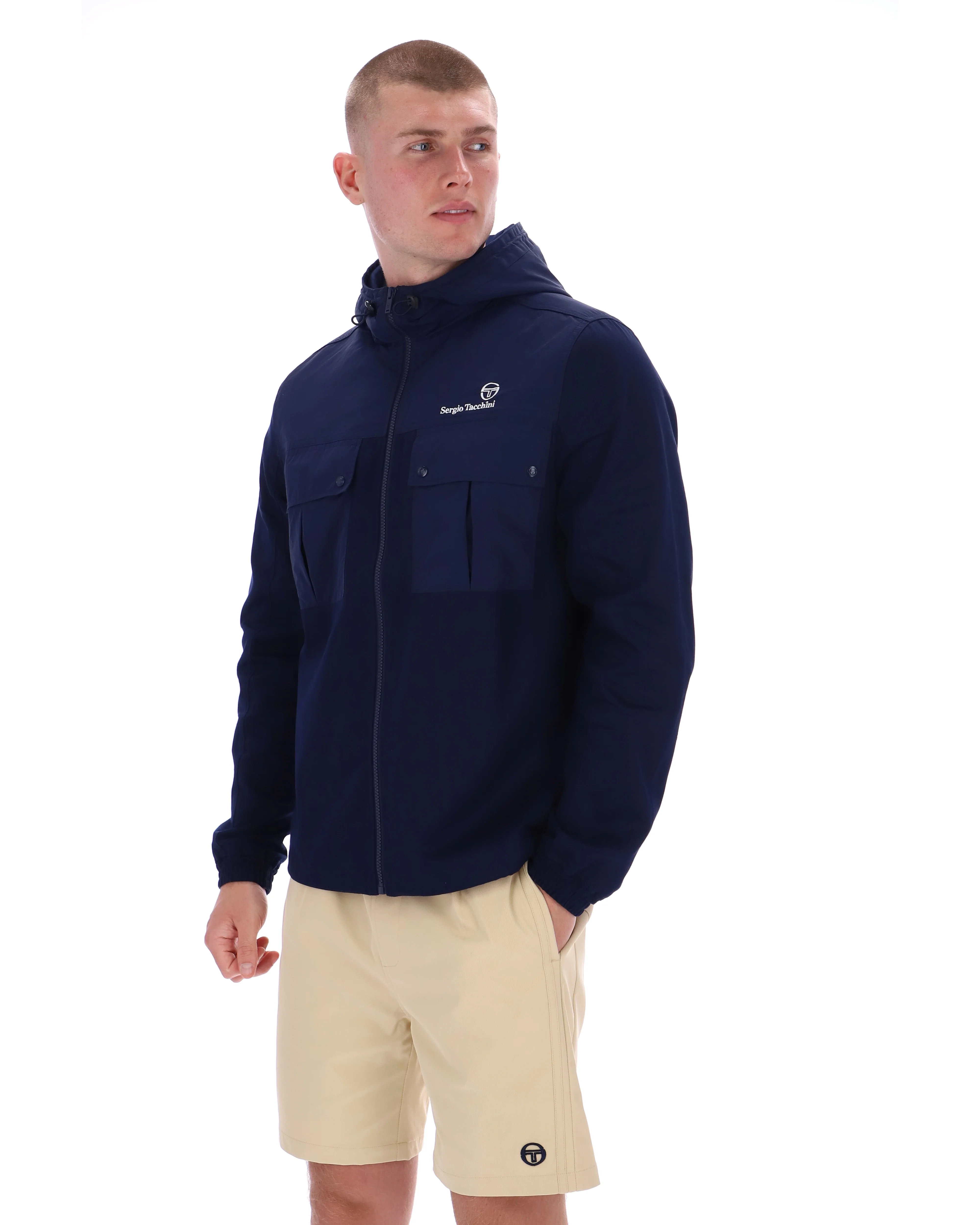 Sergio Tacchini Calisti Jacket in Navy - Image 3