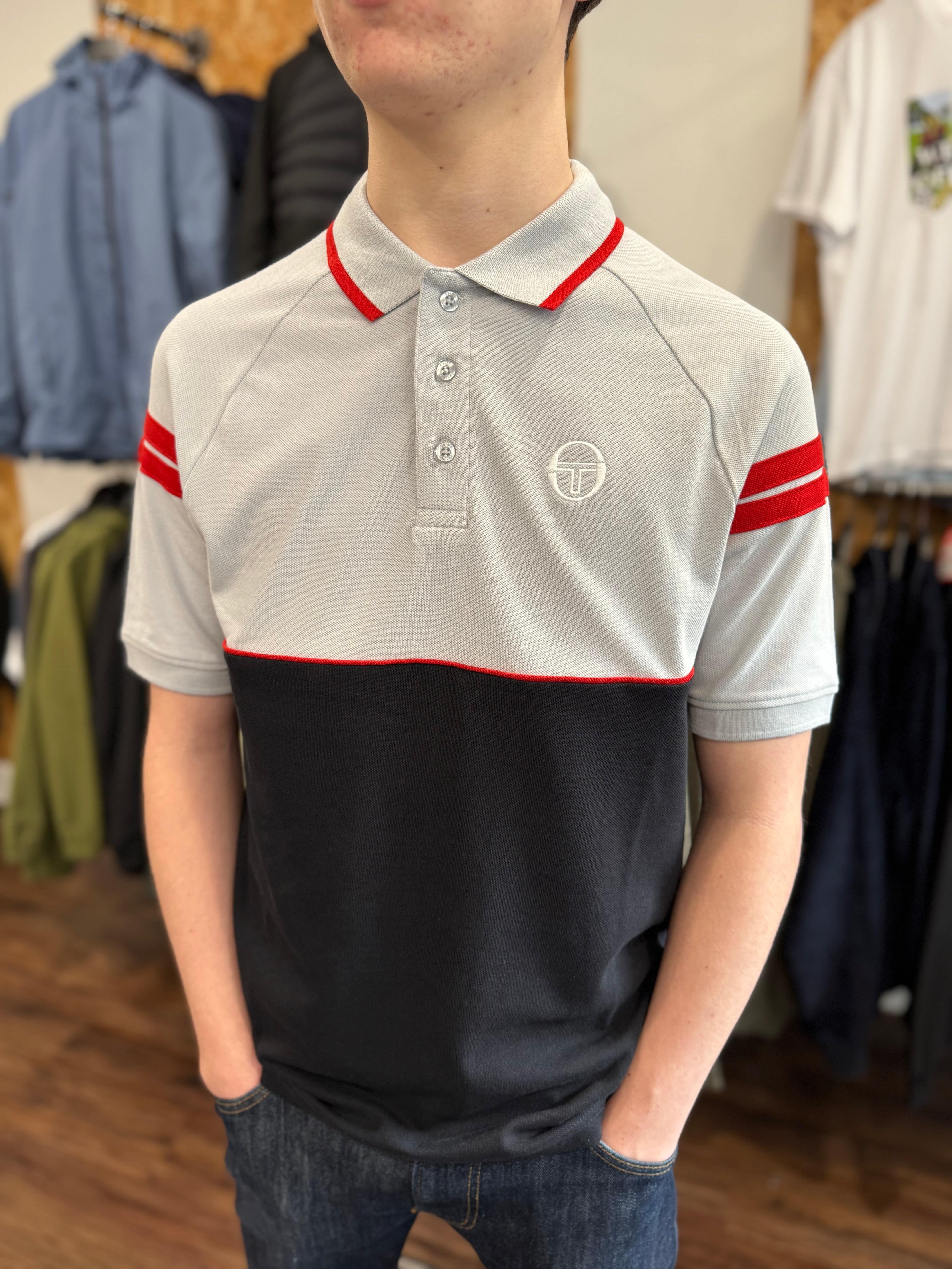 Sergio Tacchini Cambio Polo High Rise/Black/Adrenaline Rush - Image 2