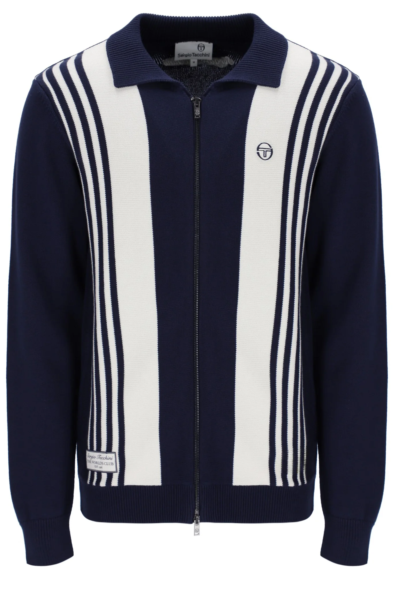 Sergio Tacchini Cipri Knitted Cardigan in Navy/Gardenia