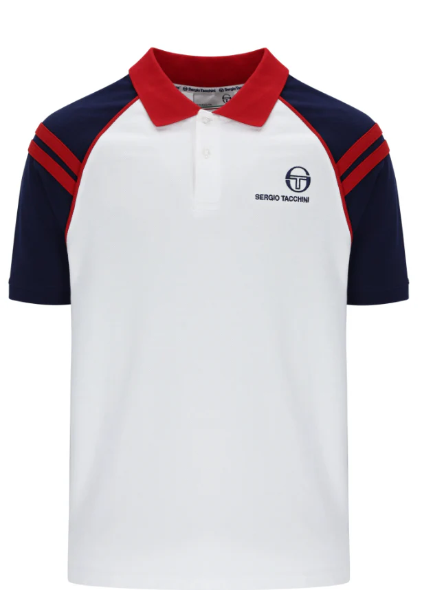 Sergio Tacchini Cortona Polo Shirt White/Navy