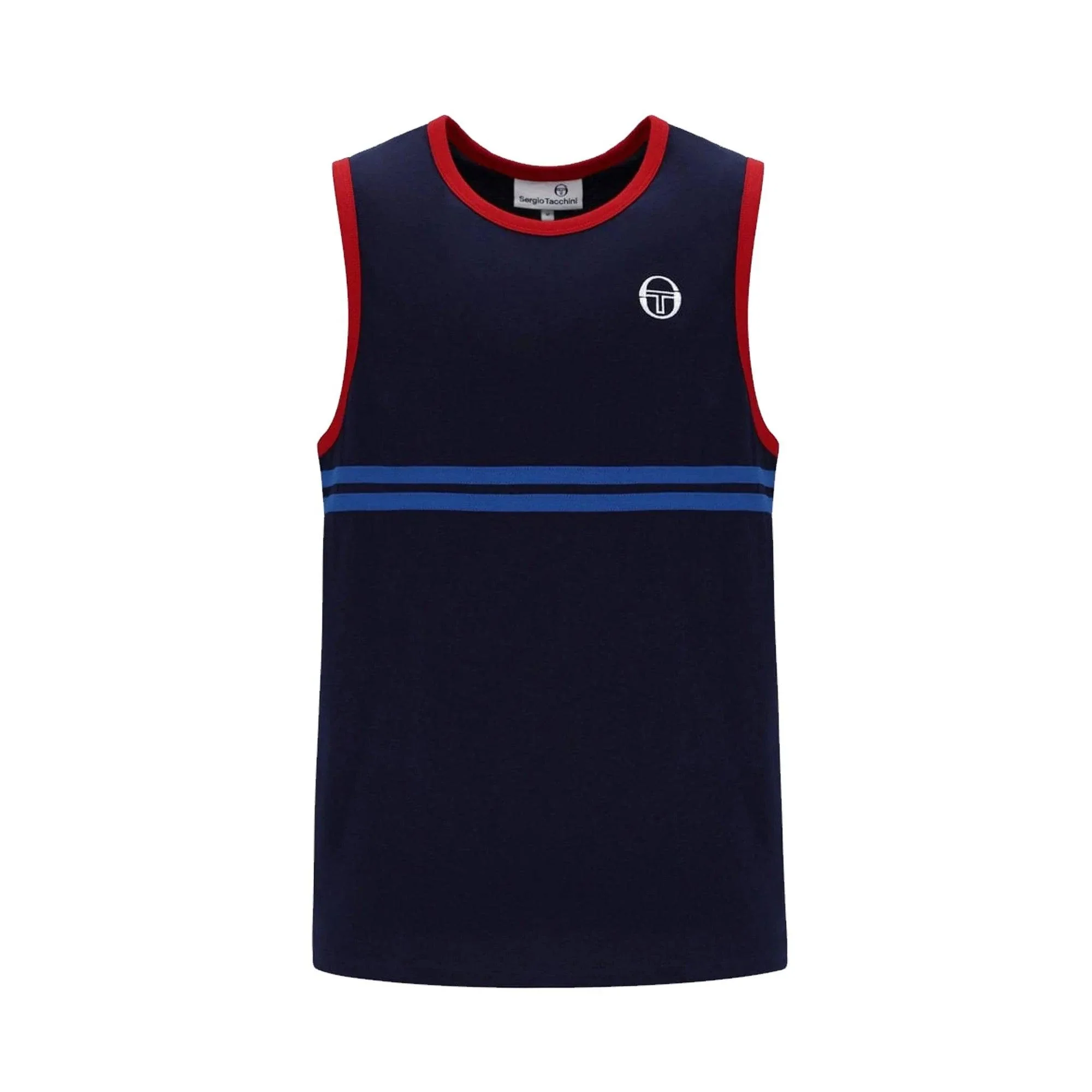 Sergio Tacchini Dallas Vest Maritime Blue/Adrenaline Rush/Nautical Blue