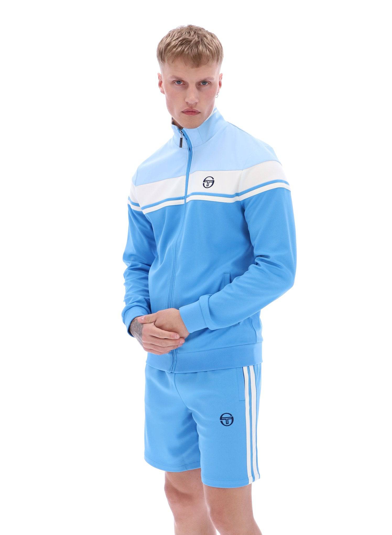 Sergio Tacchini Damarindo Track Top Azure Blue/White