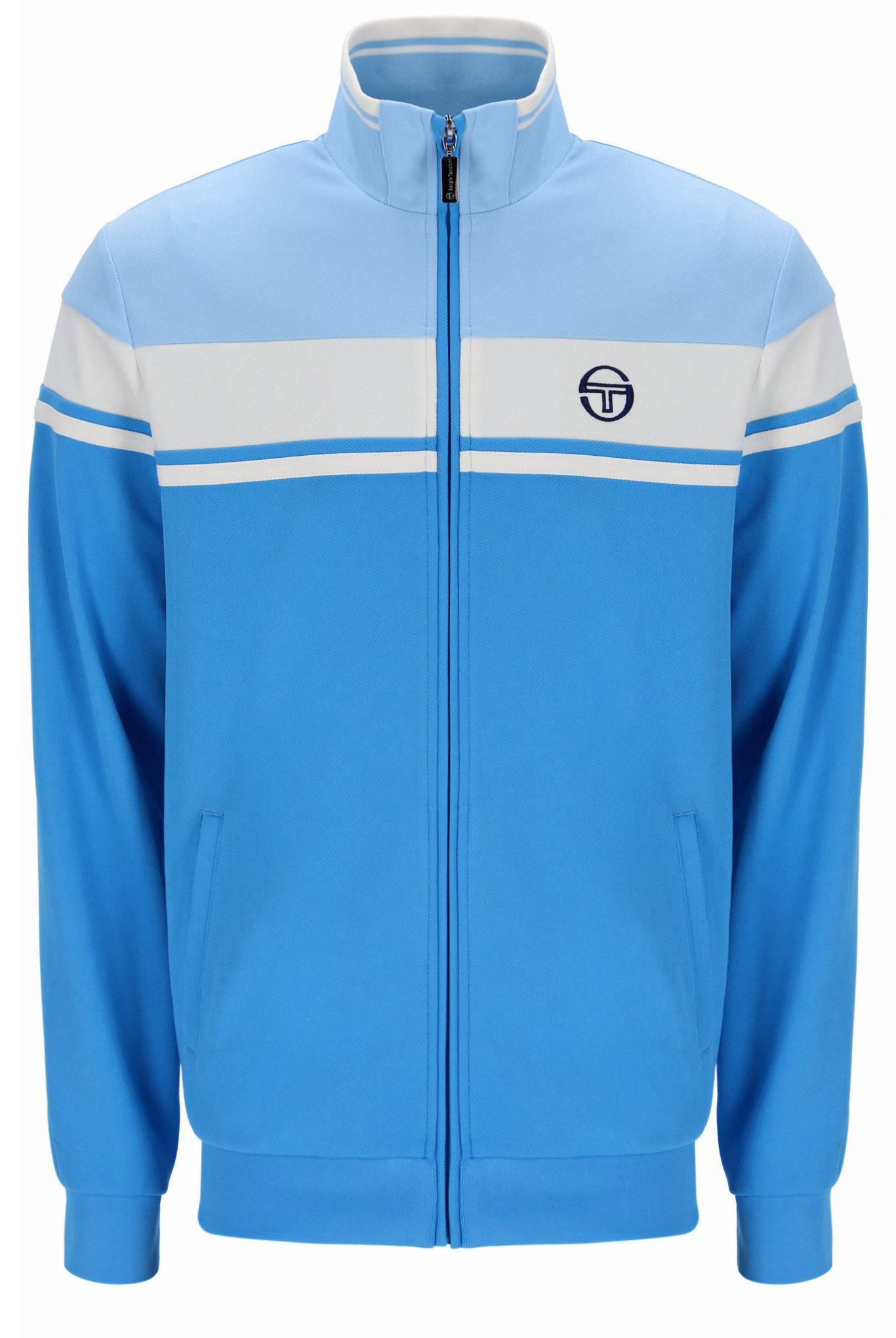 Sergio Tacchini Damarindo Track Top Azure Blue/White - Image 4