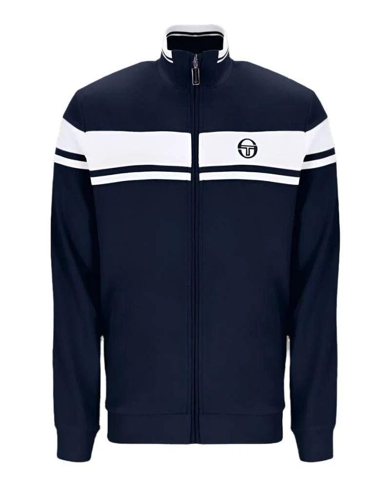 Sergio Tacchini Damarindo Track Top - Maritime Blue/Gardenia/Maritime Blue