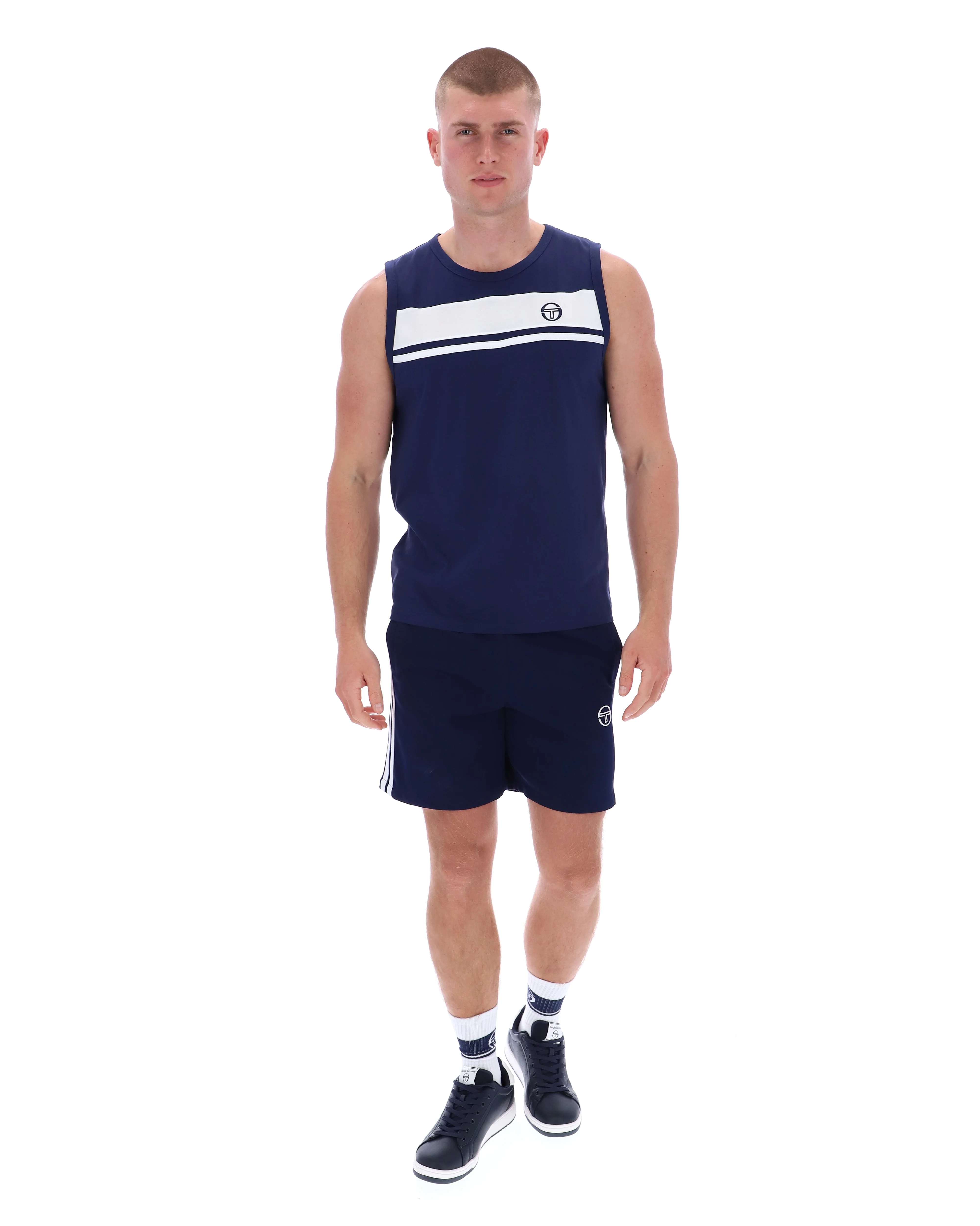 Sergio Tacchini Damarindo Vest Navy/White - Image 3