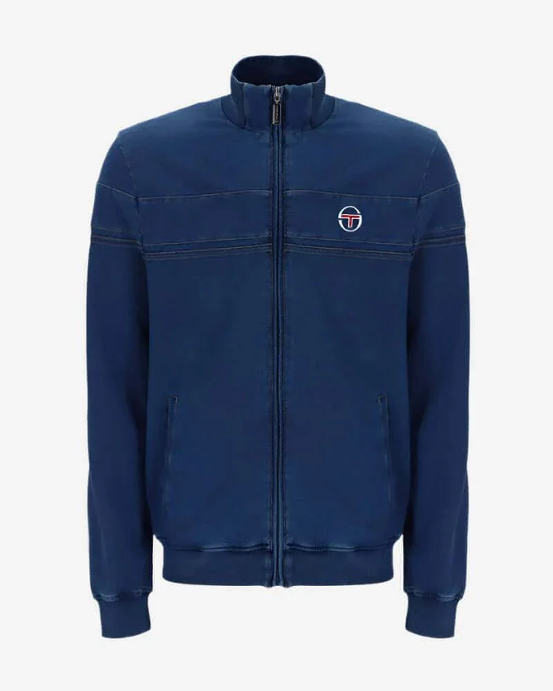 Sergio Tacchini Denim Damarindo Track Top Mid-Denim