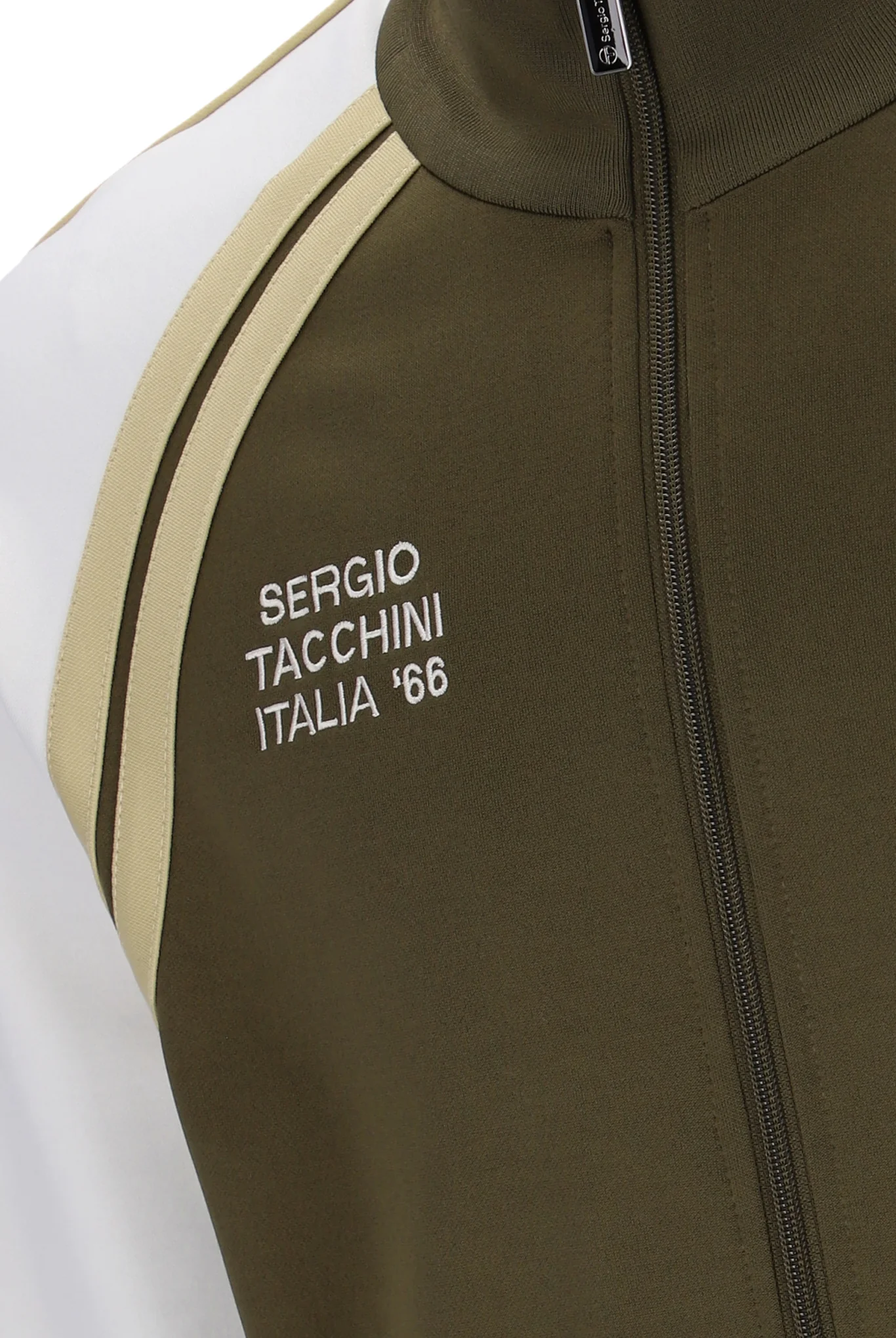 Sergio Tacchini Ghibli Davis Track Top Dark Olive/Gardenia/Mojave Desert - Image 5
