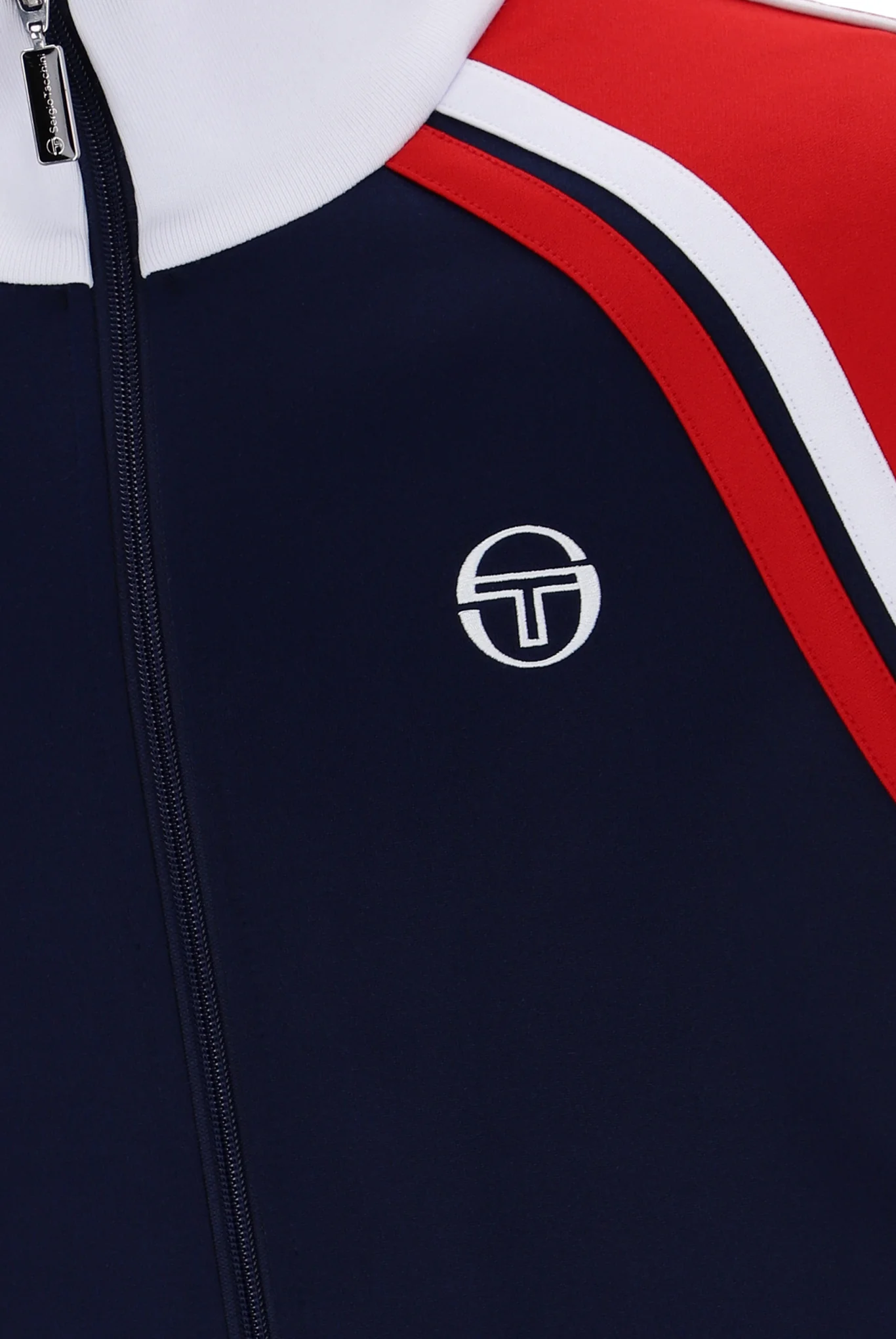 Sergio Tacchini Ghibli Davis Track Top Maritime Blue/Adrenaline Rush/White - Image 3