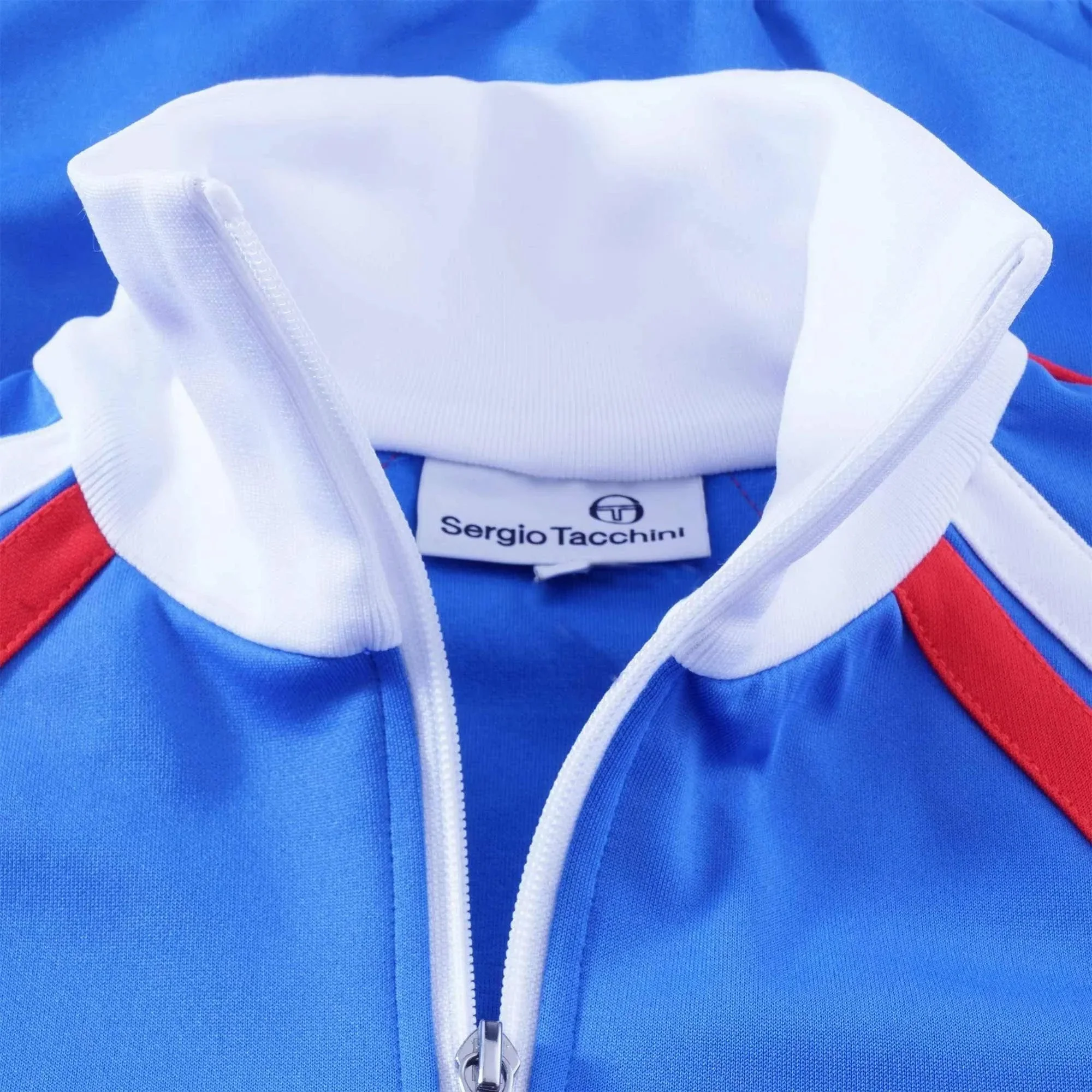 Sergio Tacchini Ghibli Track Top In Palace Blue/red/white - Image 2