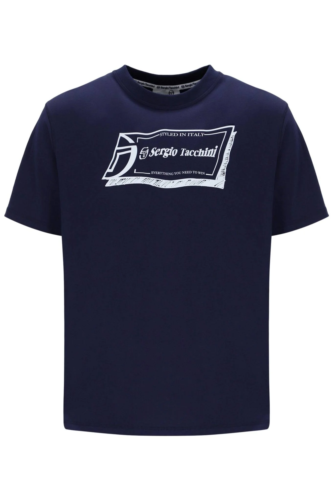 Sergio Tacchini Gian Graphic T-Shirt Navy
