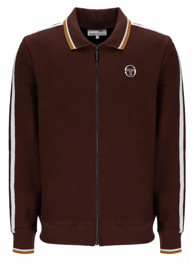 Sergio Tacchini Giorno Track Top Bitter Chocolate