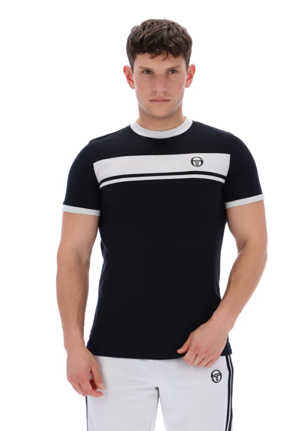 Sergio Tacchini Master T-Shirt Black/Glacier Grey