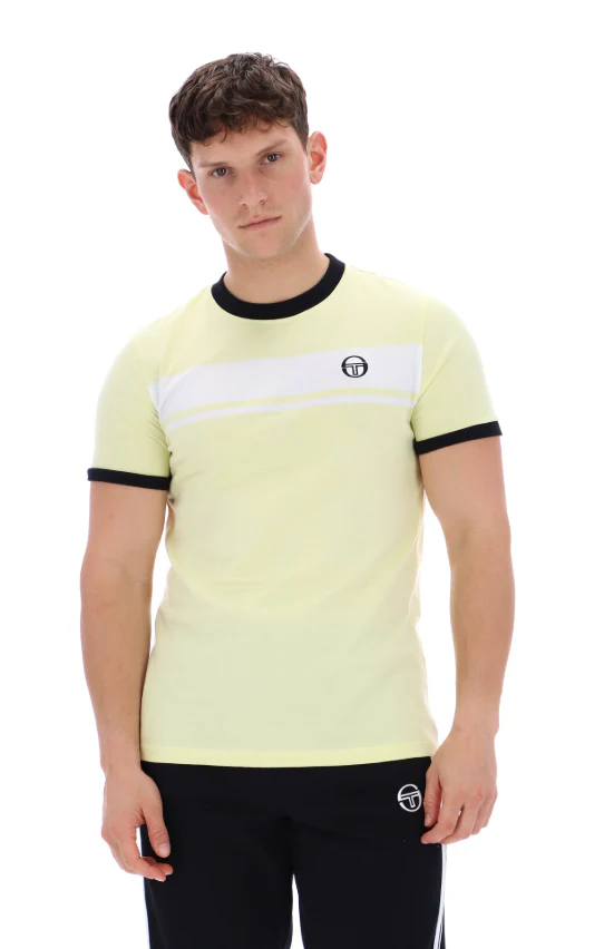 Sergio Tacchini Master T-Shirt Wax Yellow/White/Black
