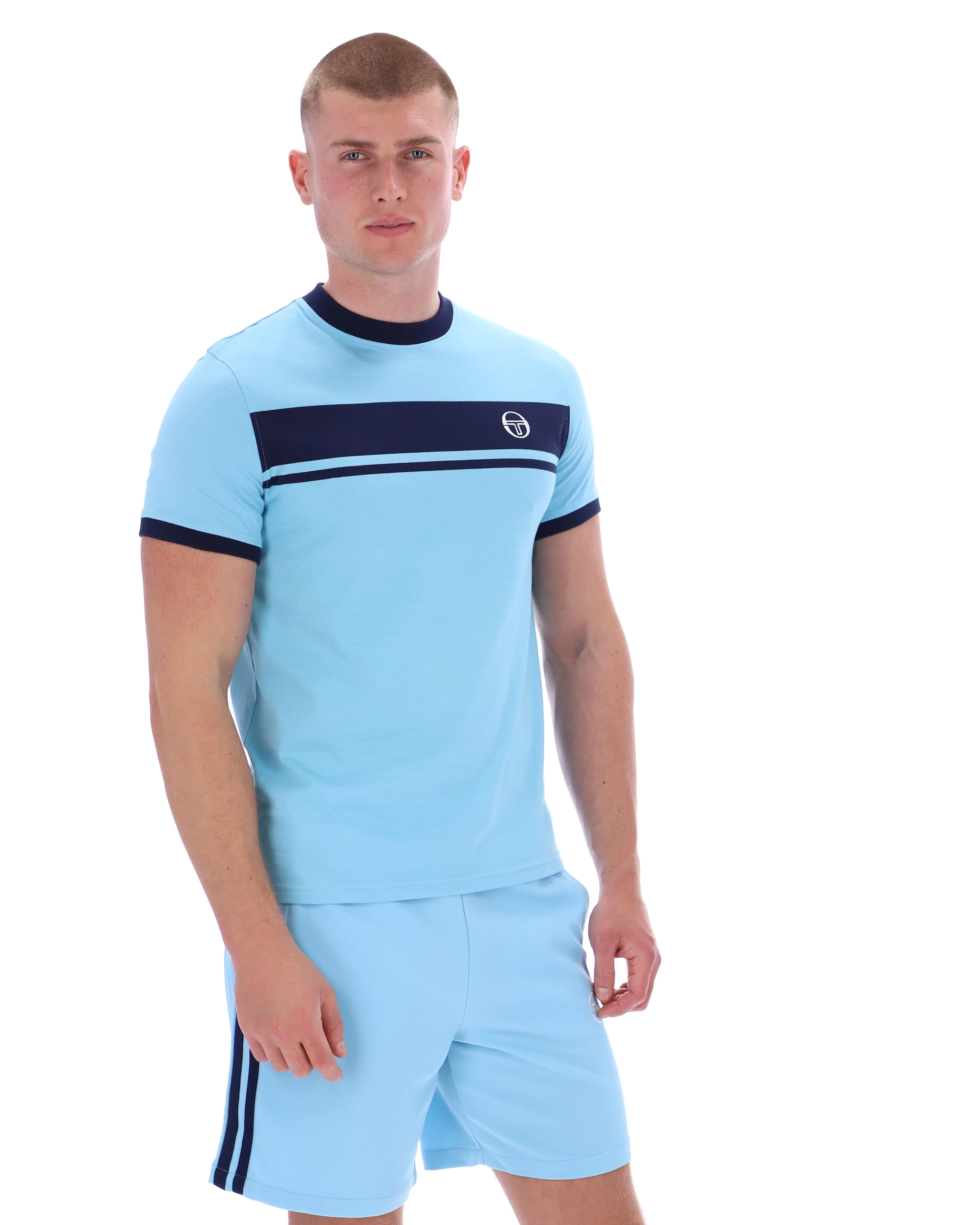 Sergio Tacchini Masters T-Shirt Baltic Sea/Navy - Image 2