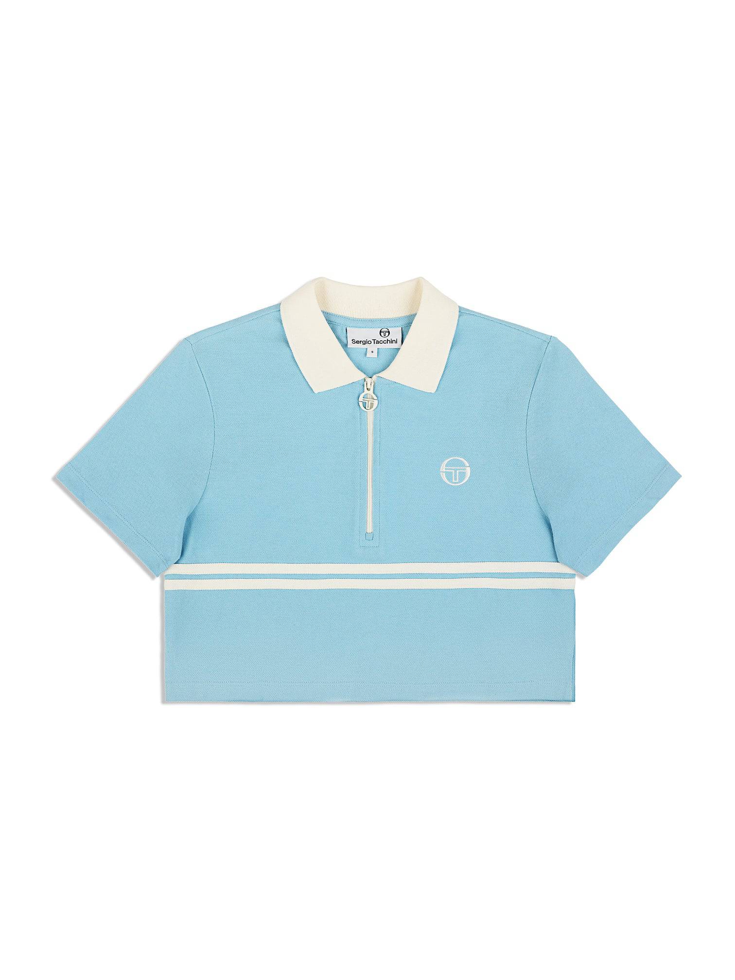 Sergio Tacchini Miss Supermac Polo Shirt Clear Sky - Image 2