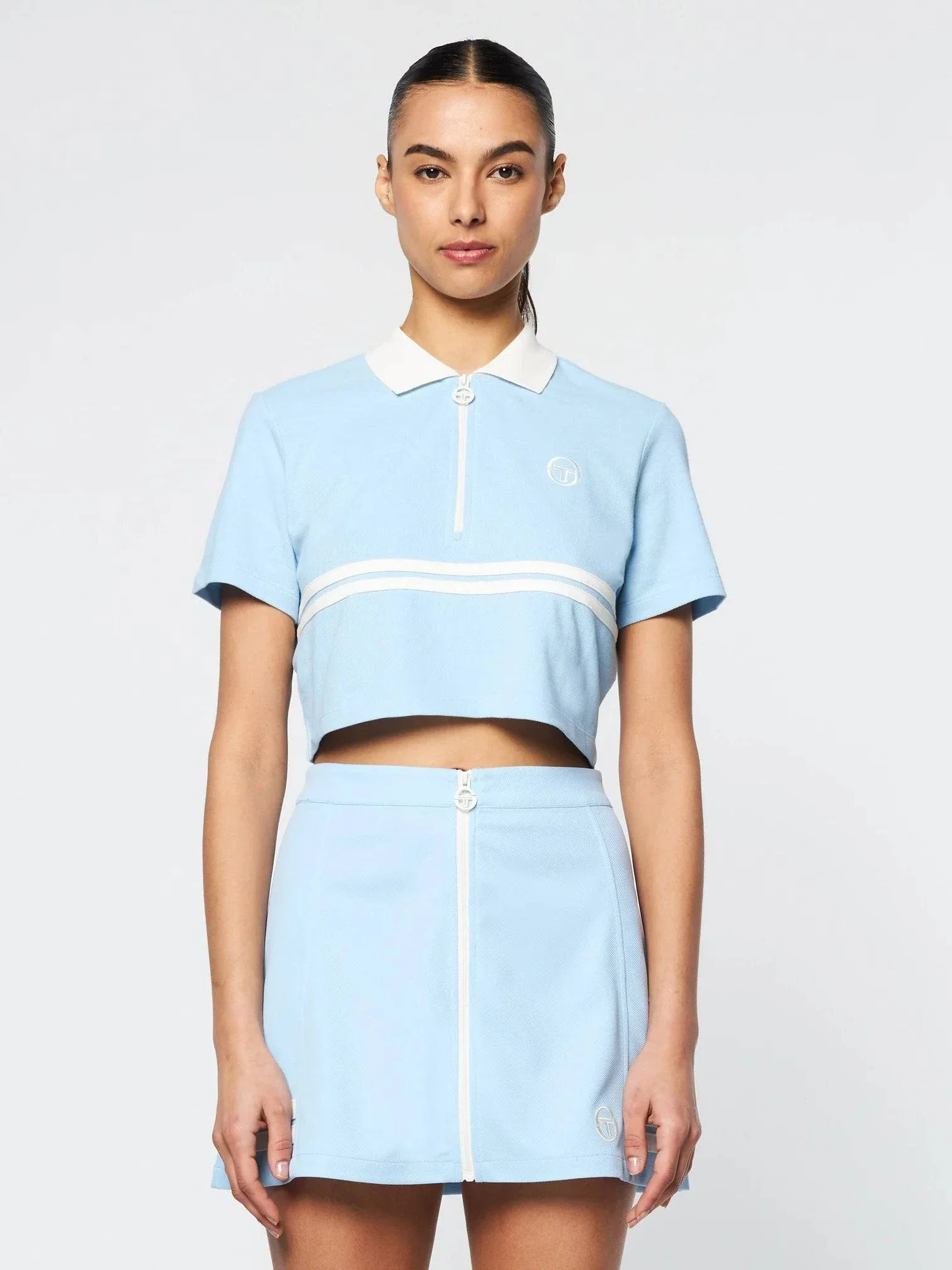 Sergio Tacchini Miss Supermac Polo Shirt Clear Sky - Image 3