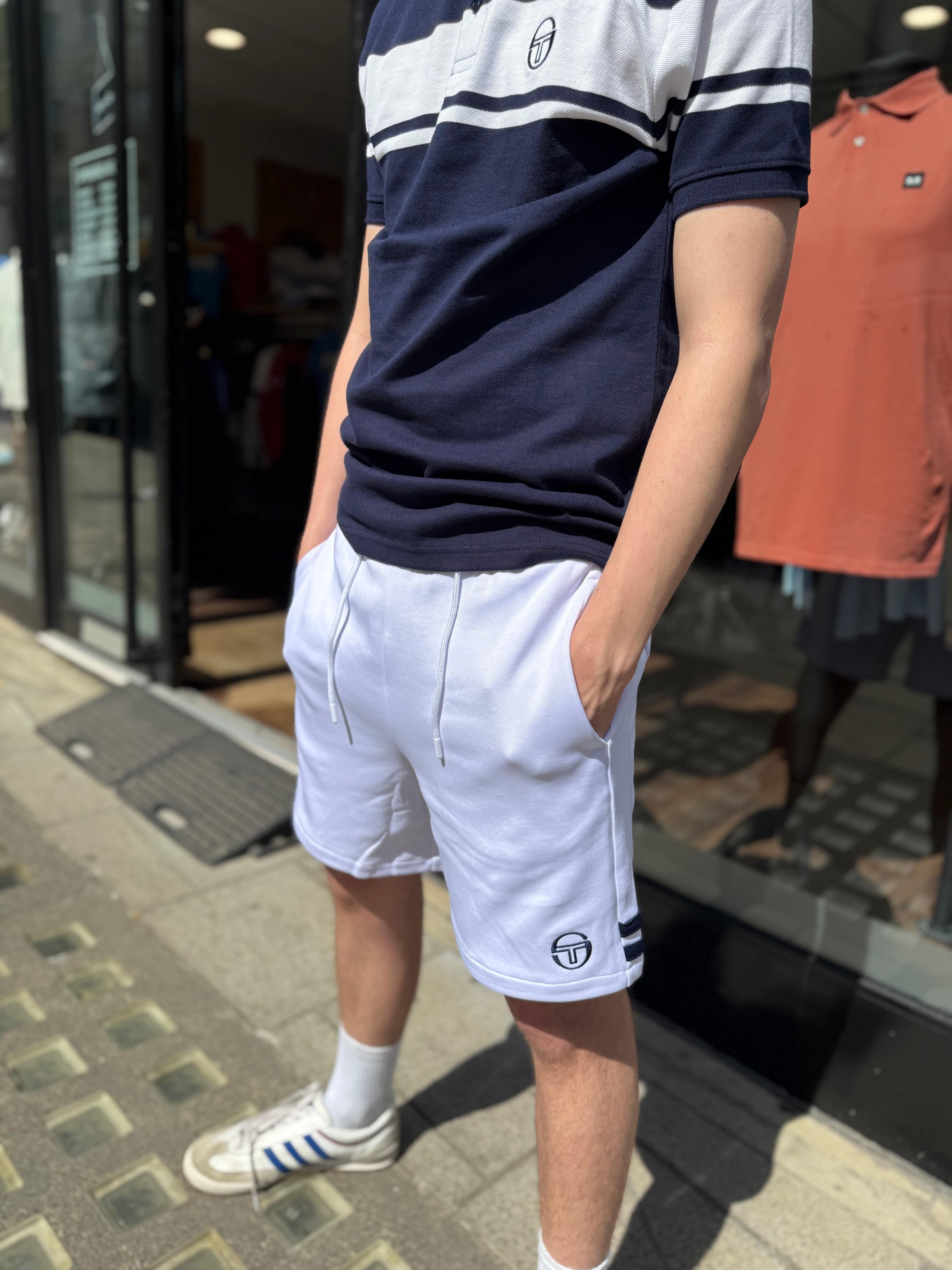 Sergio Tacchini New Orion Jogger Sweat Short White/Maritime Blue