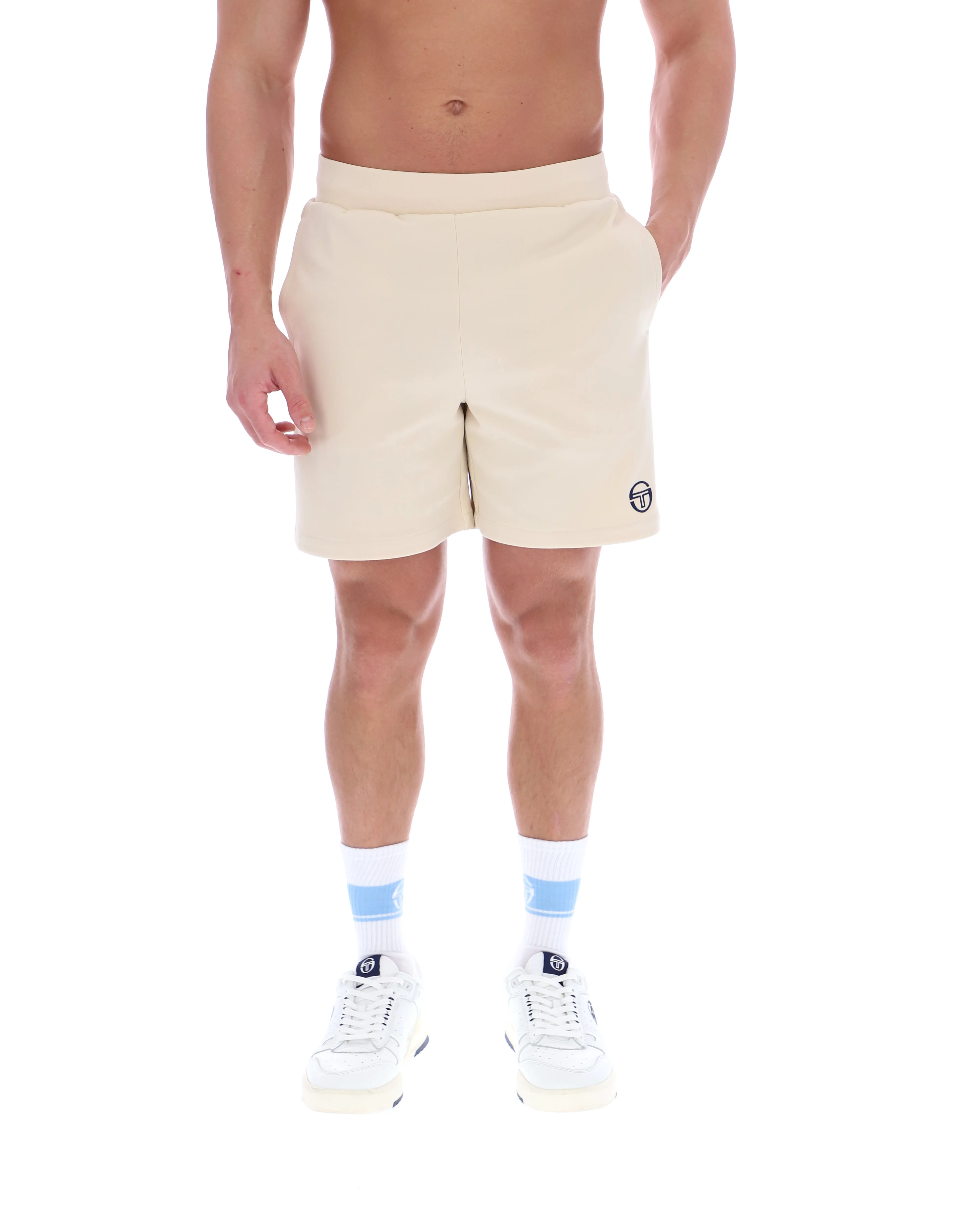 Sergio Tacchini New Orion Short Sandshell/Maritime Blue - Image 3