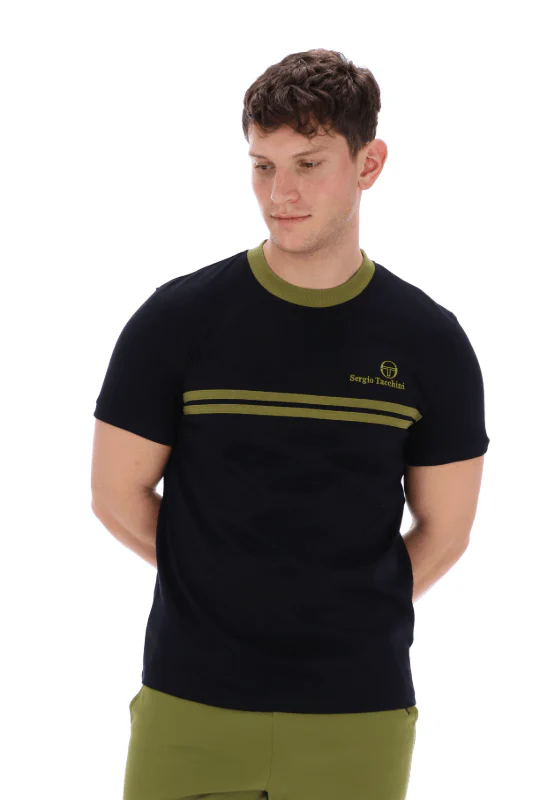 Sergio Tacchini New Supermac T-Shirt Black/Avocado