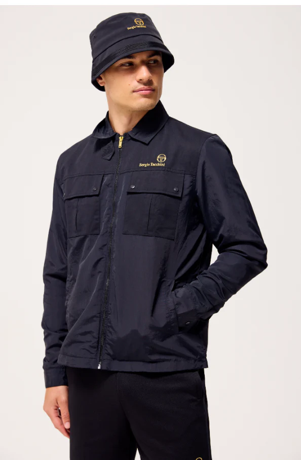 Sergio Tacchini Nuno Overshirt in Black