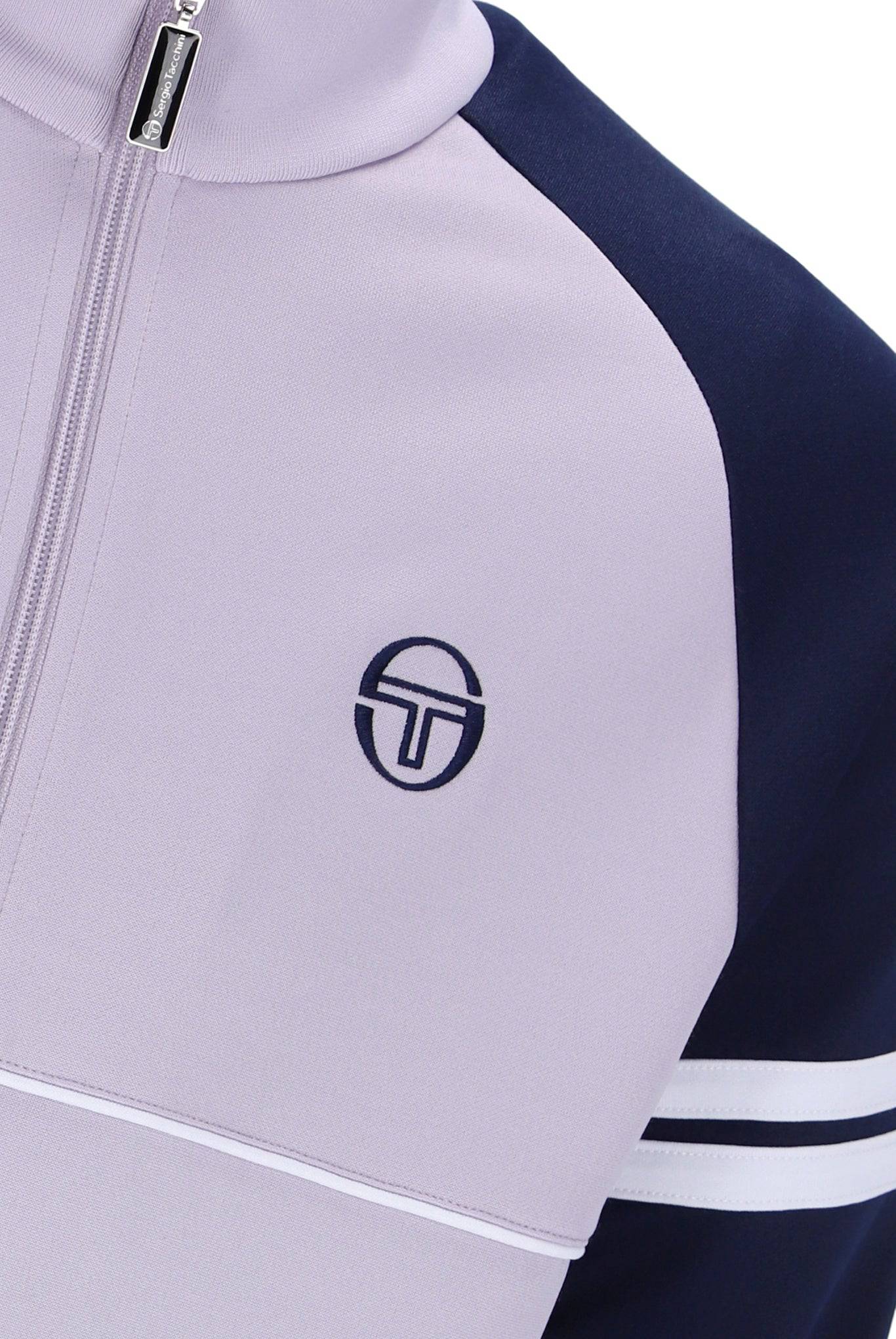 Sergio Tacchini Orion Davis Track Top In Thistle/Maritime Blue/White - Image 4