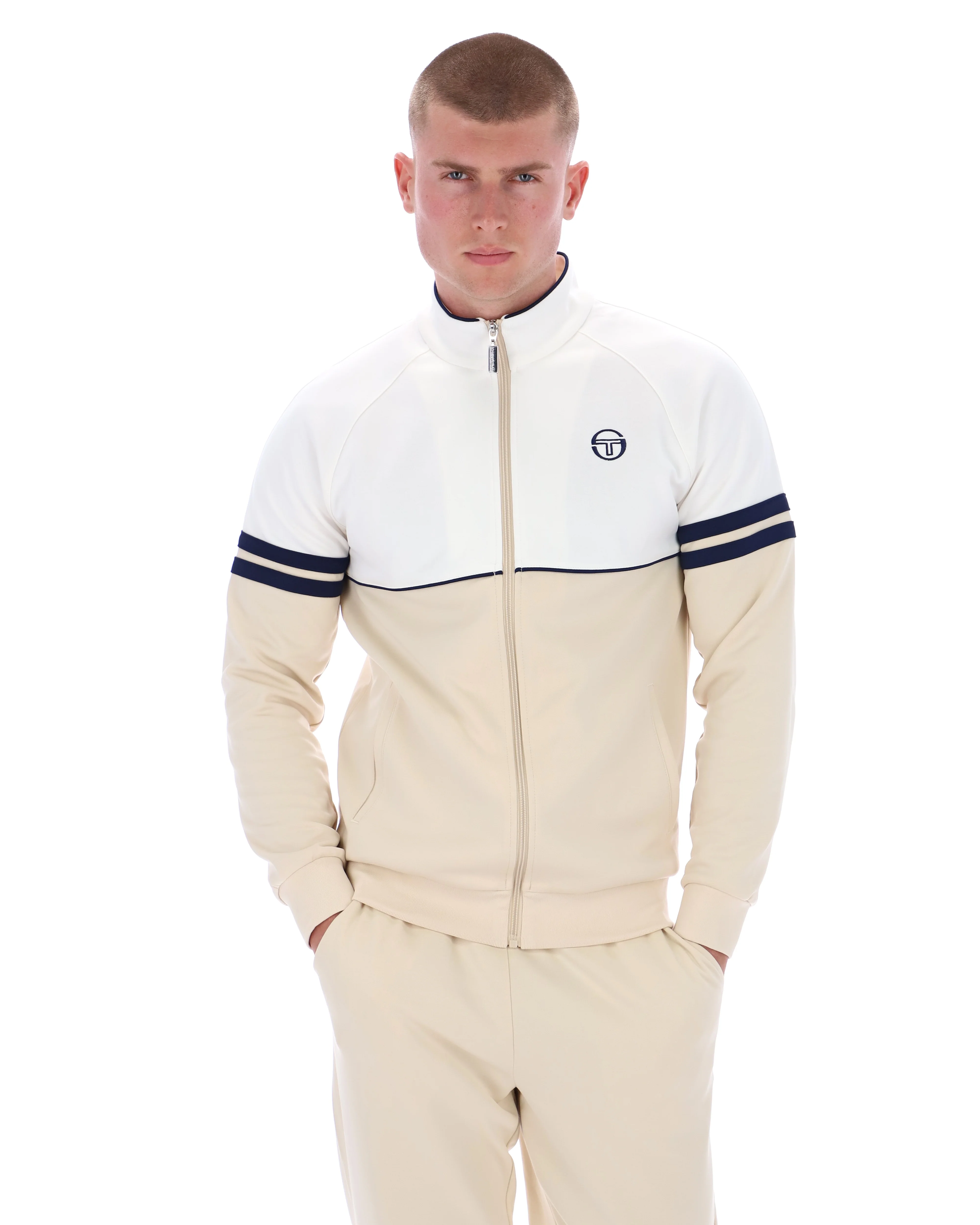 Sergio Tacchini Orion Track Top Gardenia/Sandshell/Maritime Blue