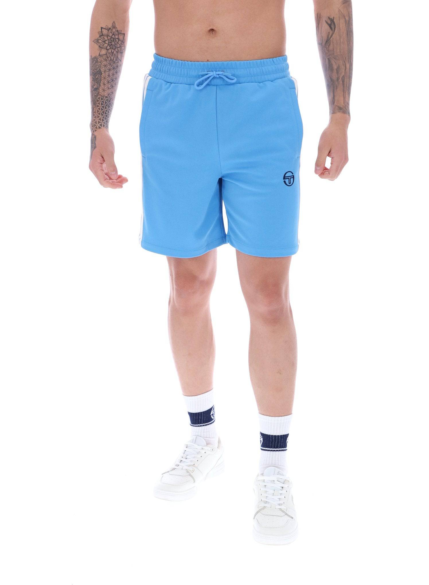 Sergio Tacchini Pietrapertosa Jogger Sweat Short Azure Blue/White - Image 4