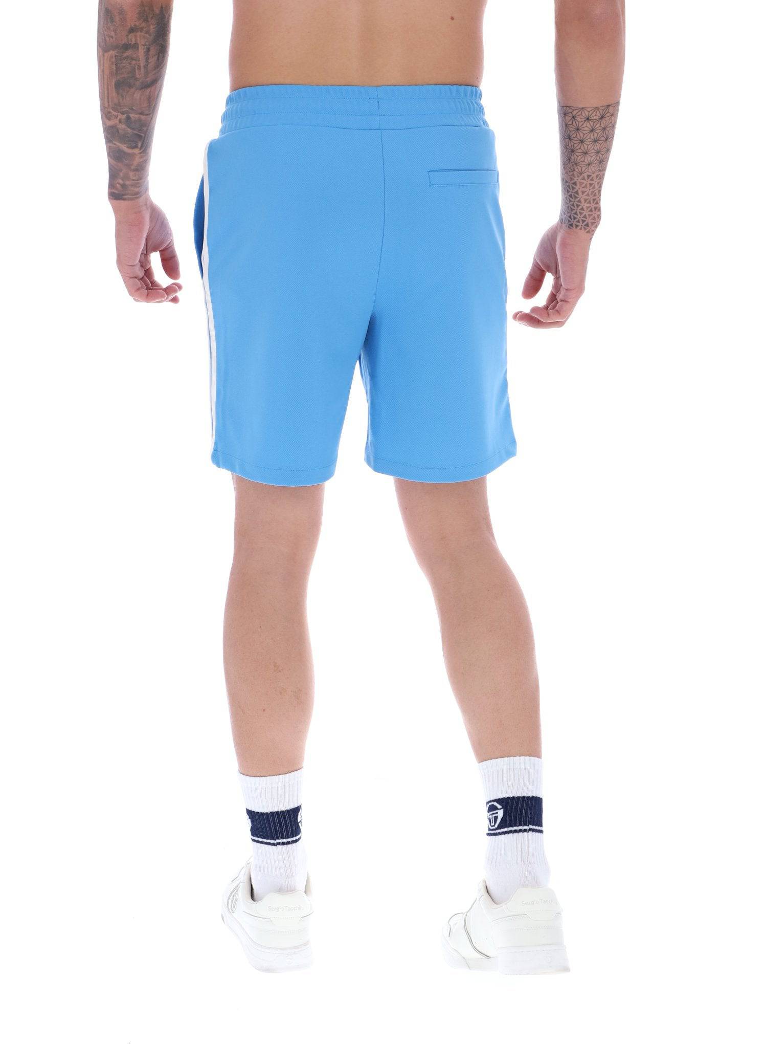 Sergio Tacchini Pietrapertosa Jogger Sweat Short Azure Blue/White - Image 7
