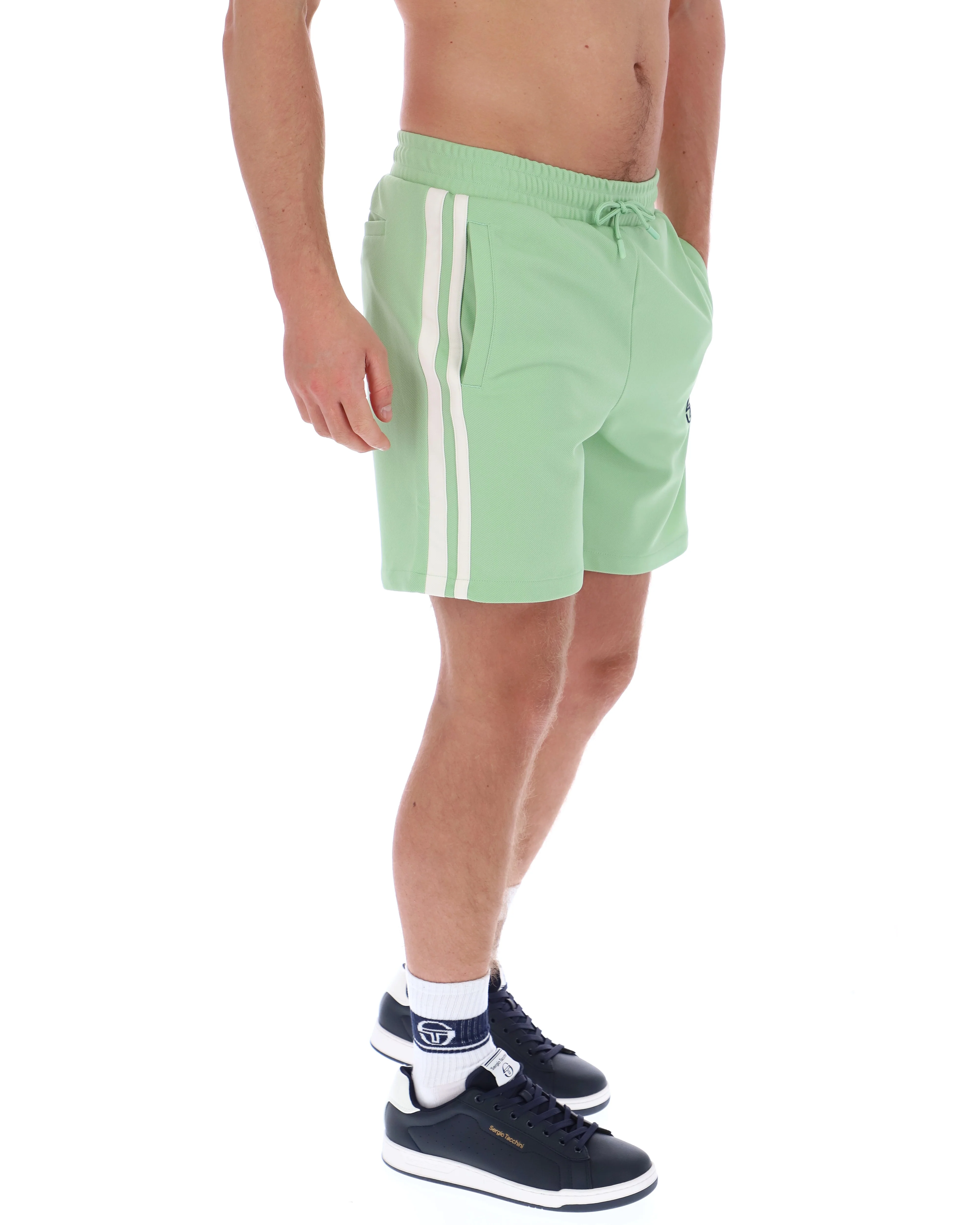 Sergio Tacchini Pietrapertosa Jogger Sweat Short Quiet Green/Gardenia - Image 4