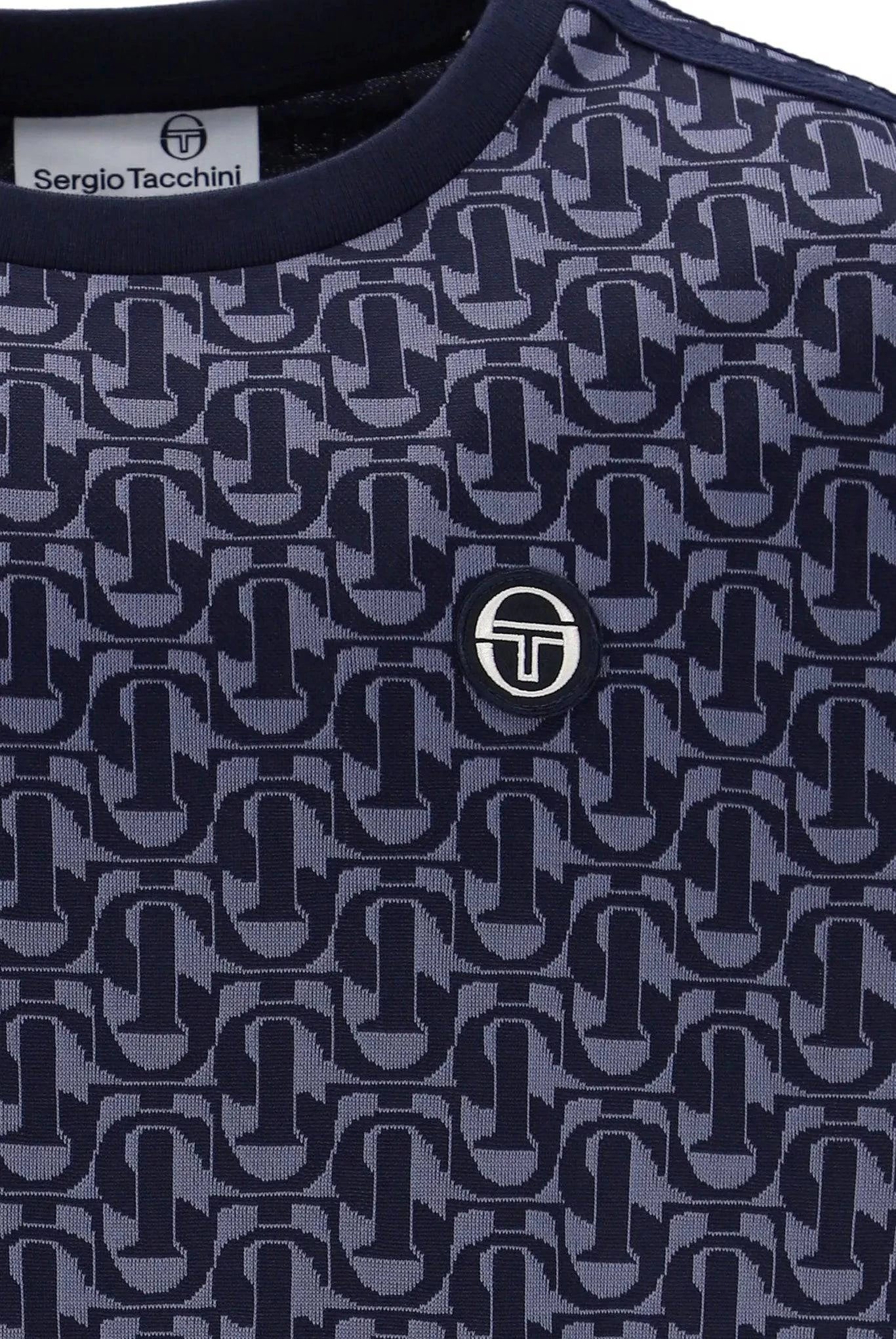 Sergio Tacchini Rene Mono T-Shirt In Maritime Blue - Image 3