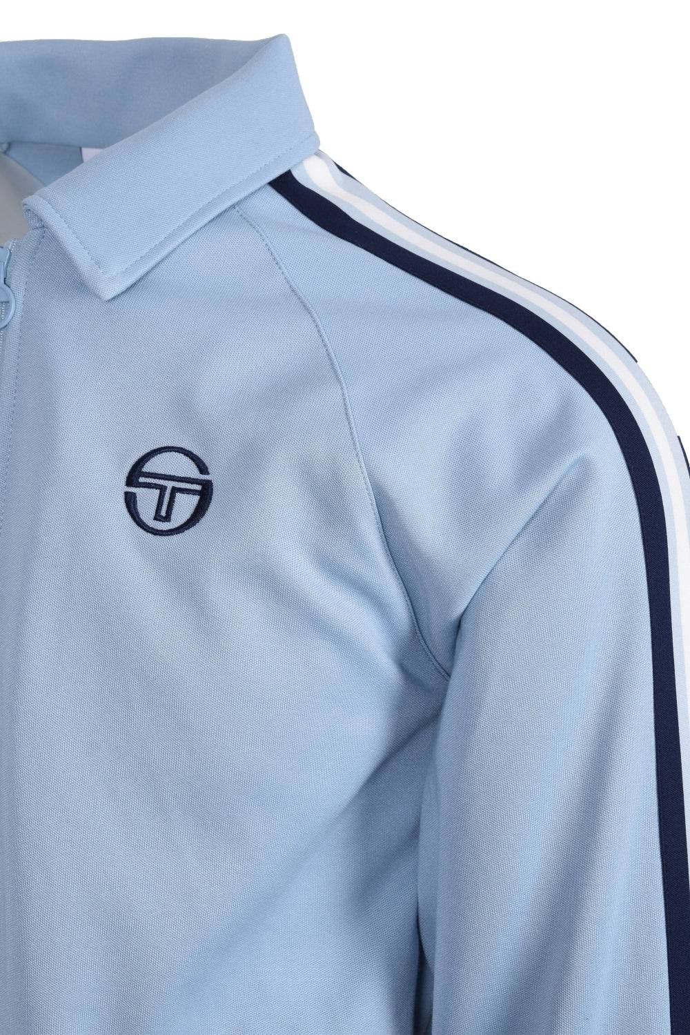 Sergio Tacchini Renshaw Tape Track Top Celestial Blue - Image 2