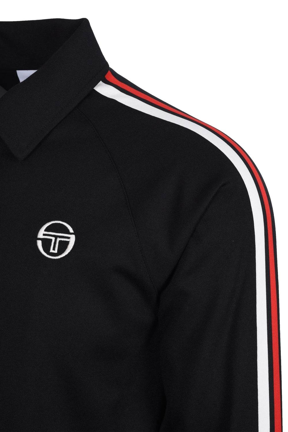 Sergio Tacchini Renshaw Tape Track Top In Black - Image 2