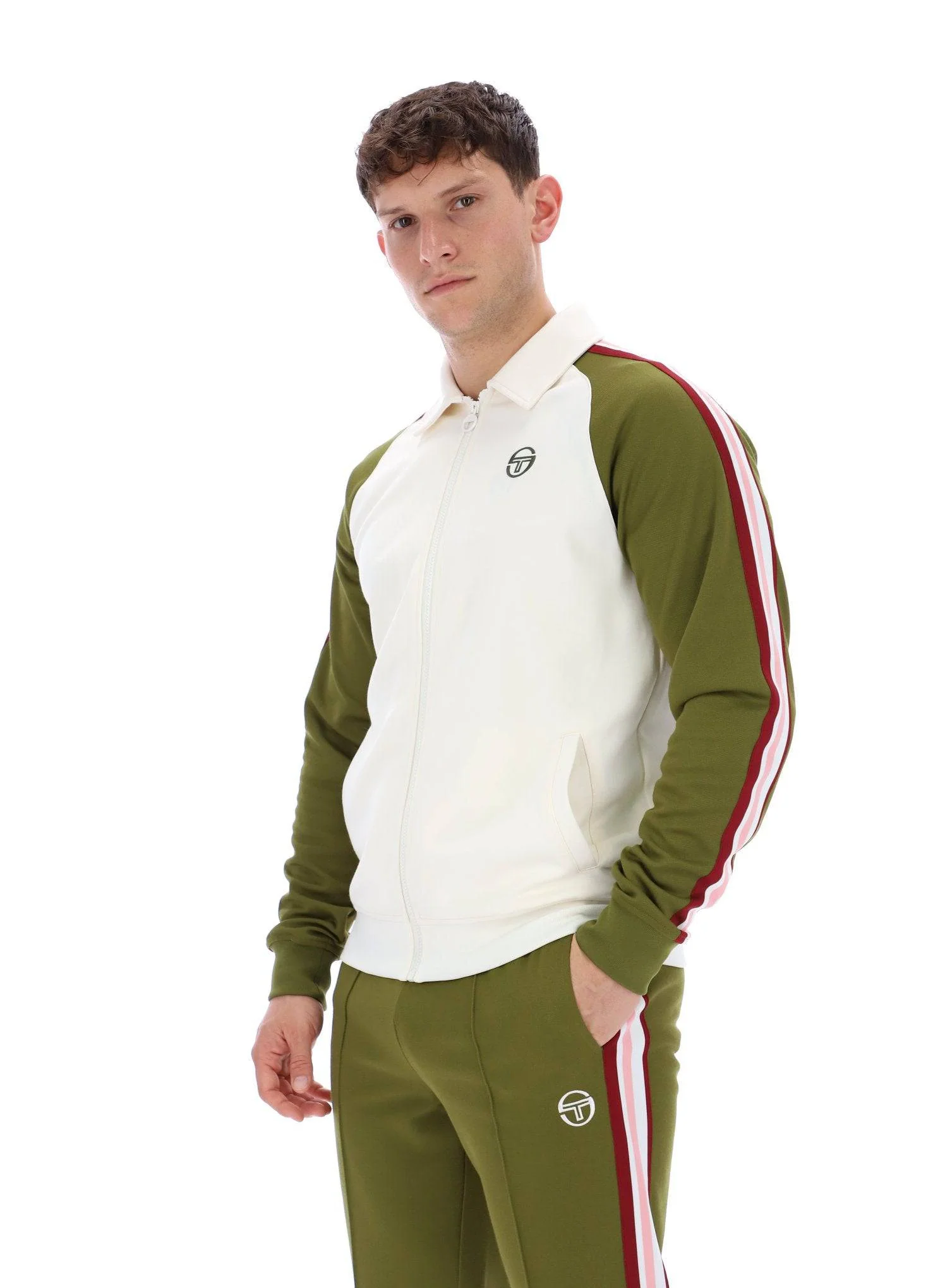 Sergio Tacchini Renshaw Track Top Gardenia/Avocado