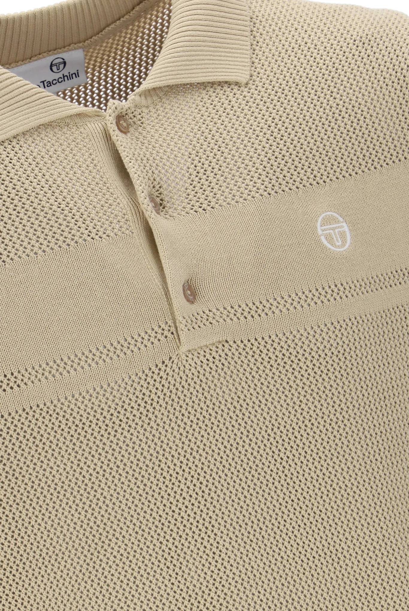 Sergio Tacchini Sabino Knitted Polo Shirt in Mojave Desert - Image 5