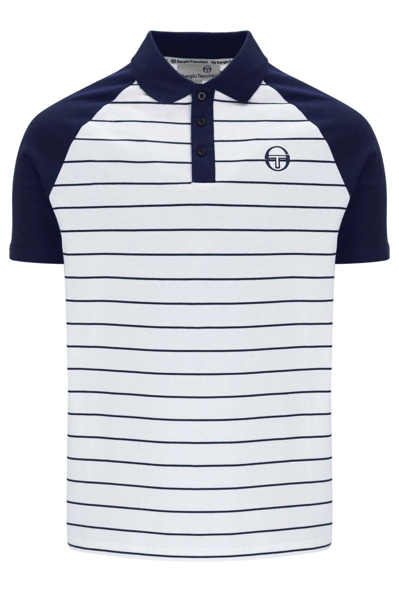 Sergio Tacchini Sandro Polo In Maritime Blue/White