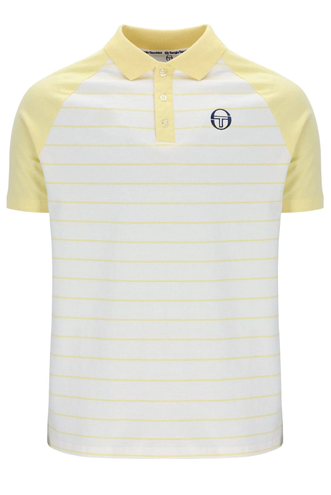 Sergio Tacchini Sandro Polo In Pale Banana/ White