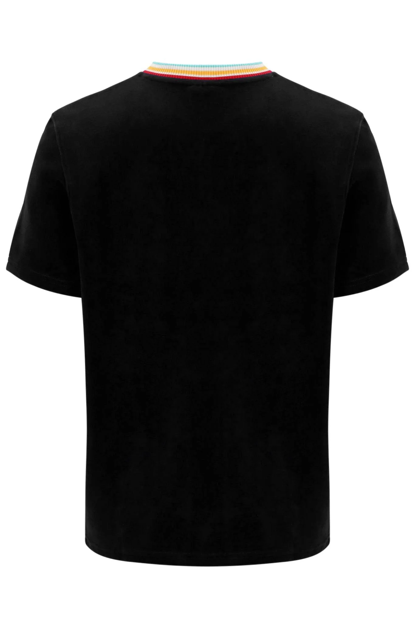 Sergio Tacchini Slice Velour T-shirt in Black - Image 2