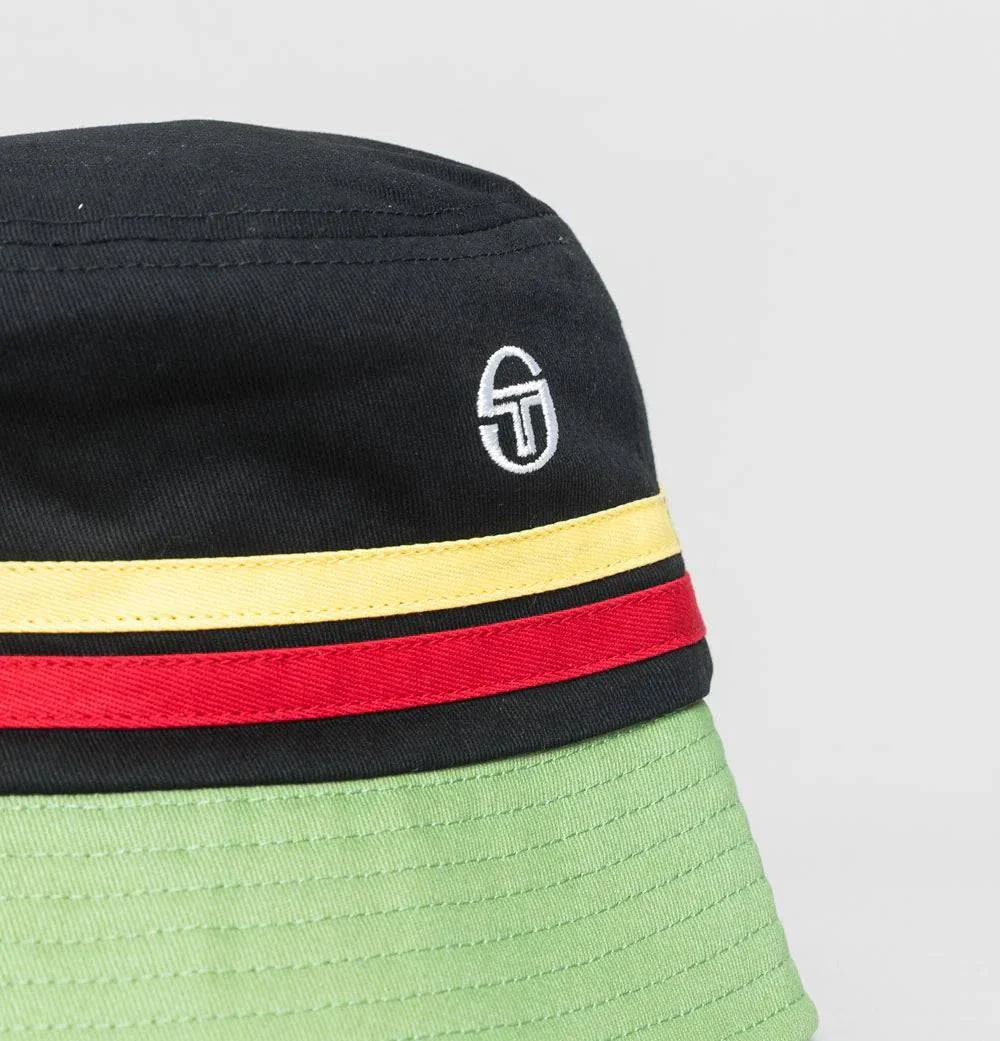 Sergio Tacchini Stonewoods Bucket Hat Black/Jade Green - Image 2