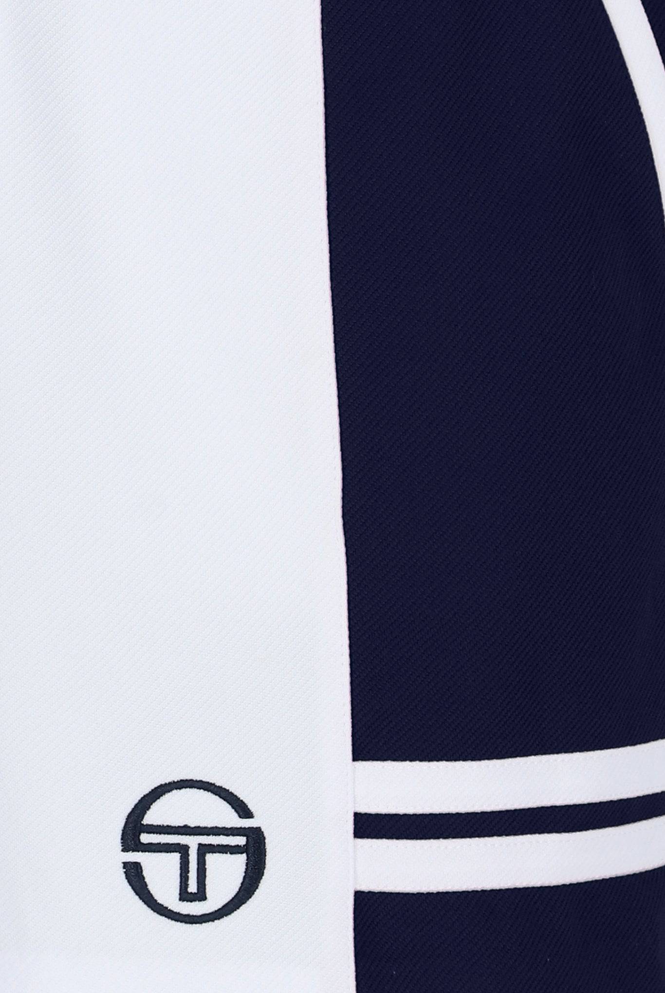 Sergio Tacchini Supermac Jogger Sweat Short In White/Maritime Blue - Image 3