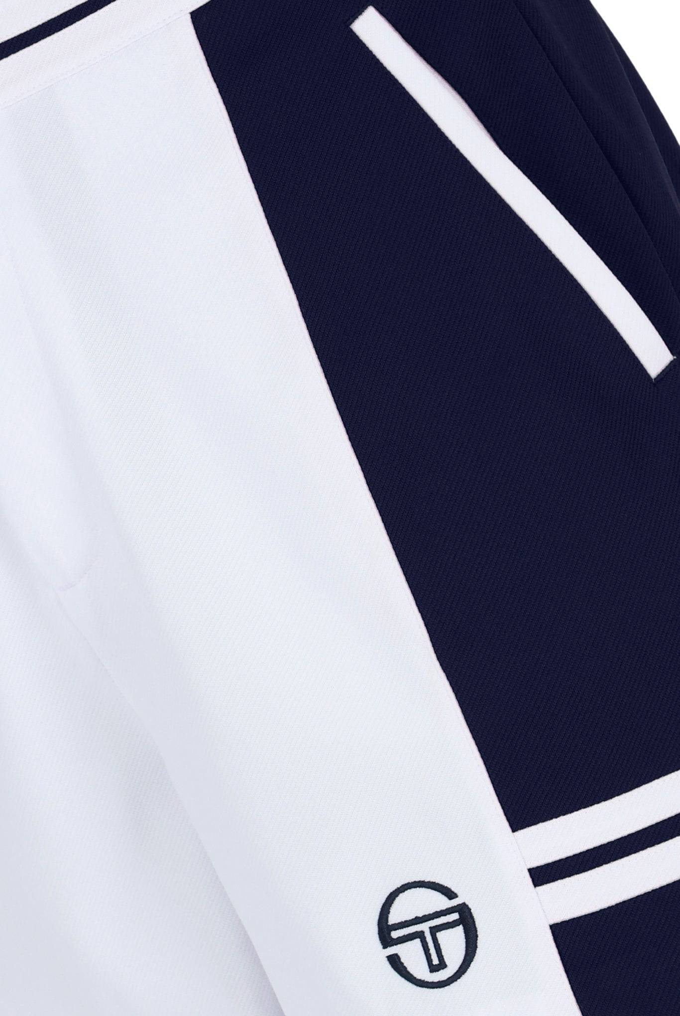 Sergio Tacchini Supermac Jogger Sweat Short In White/Maritime Blue - Image 4