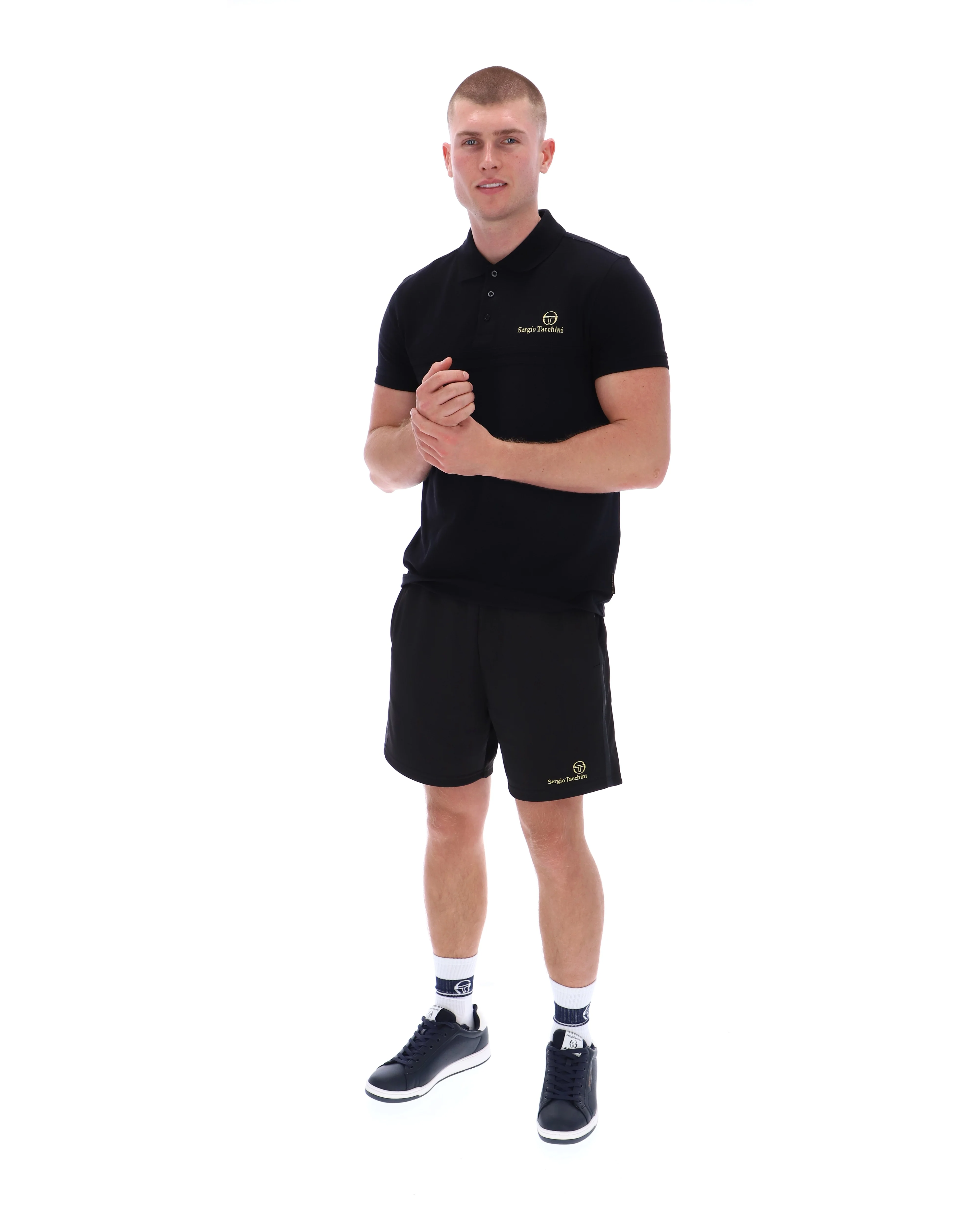 Sergio Tacchini Supermac Primo Polo Black Gold - Image 5