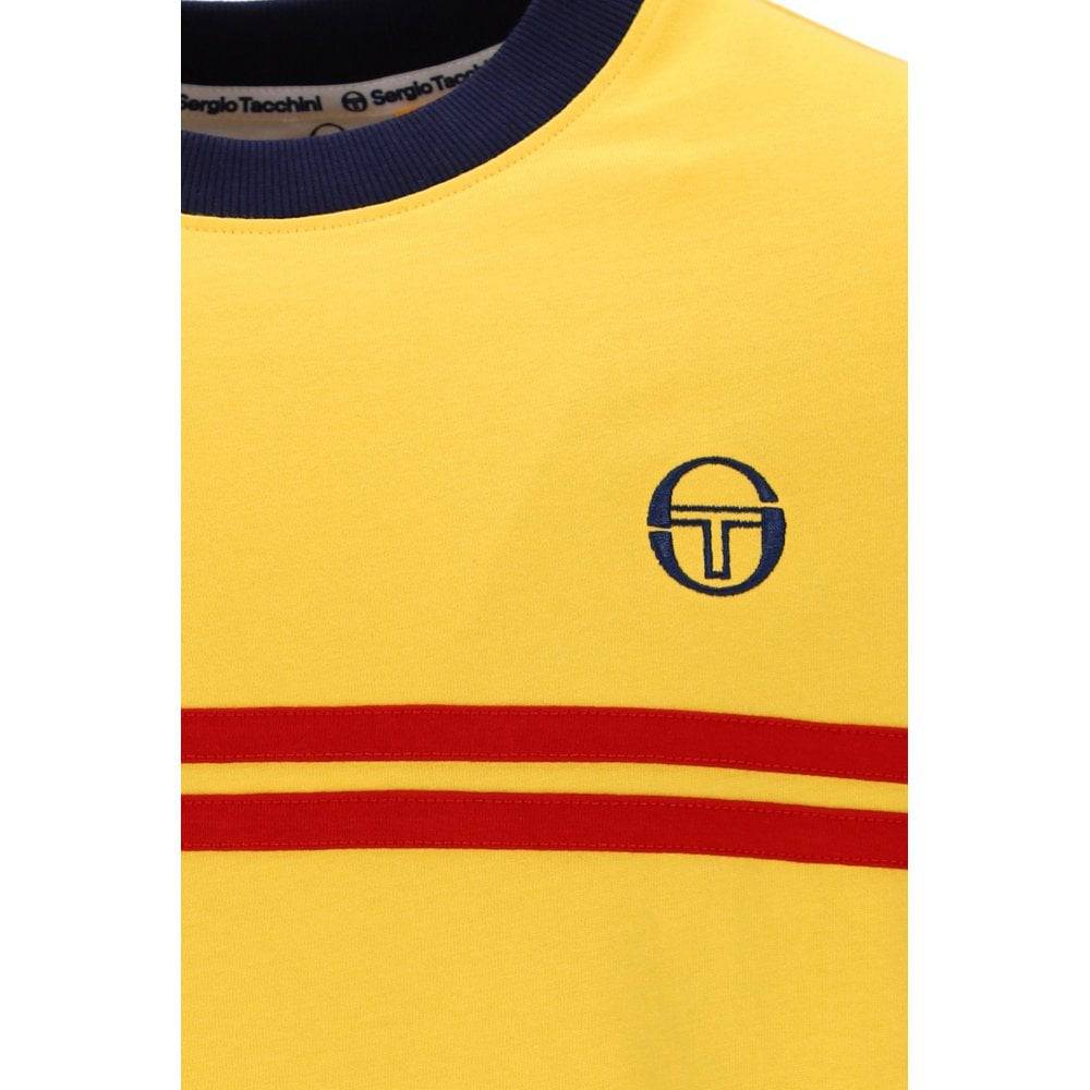 Sergio Tacchini Supermac T-Shirt Daffodil/ Nautical Blue / Adrenaline Rush - Image 2