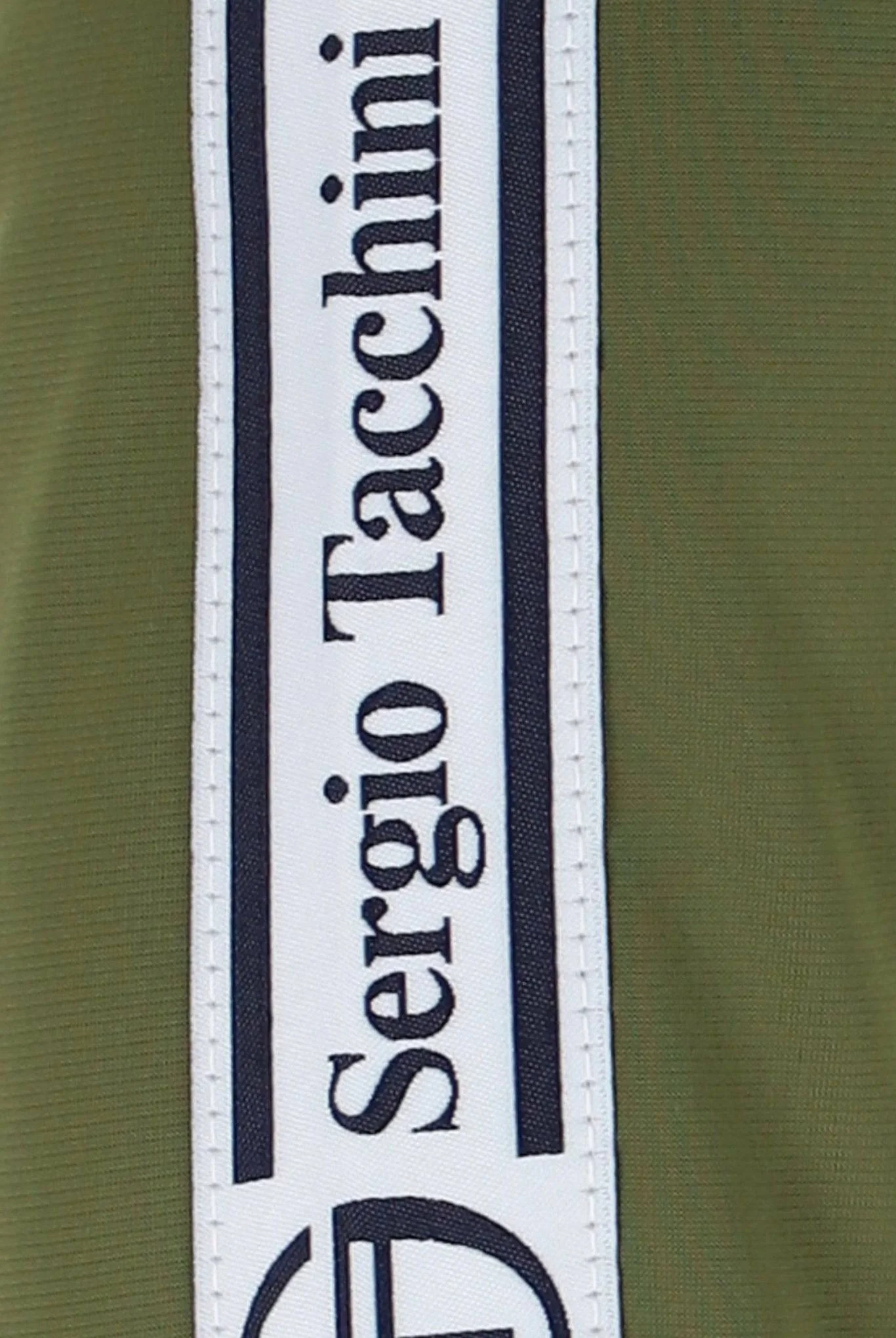 Sergio Tacchini Taped Track Top in Sphagnum - Image 3