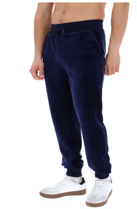 Sergio Tacchini Court Velour Track Pants Navy