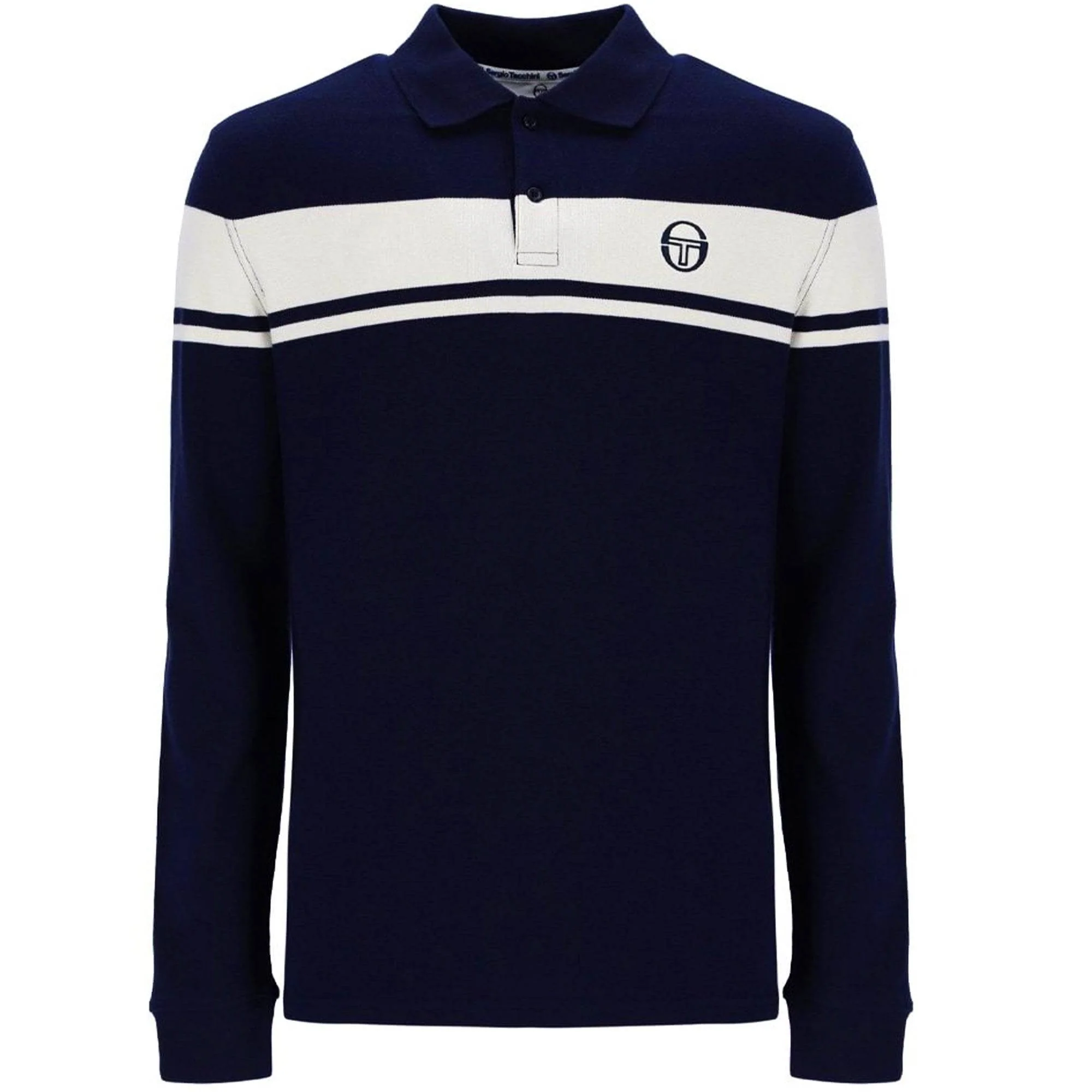 Sergio Tacchini Young Line Long Sleeve Polo Shirt Maritime Blue