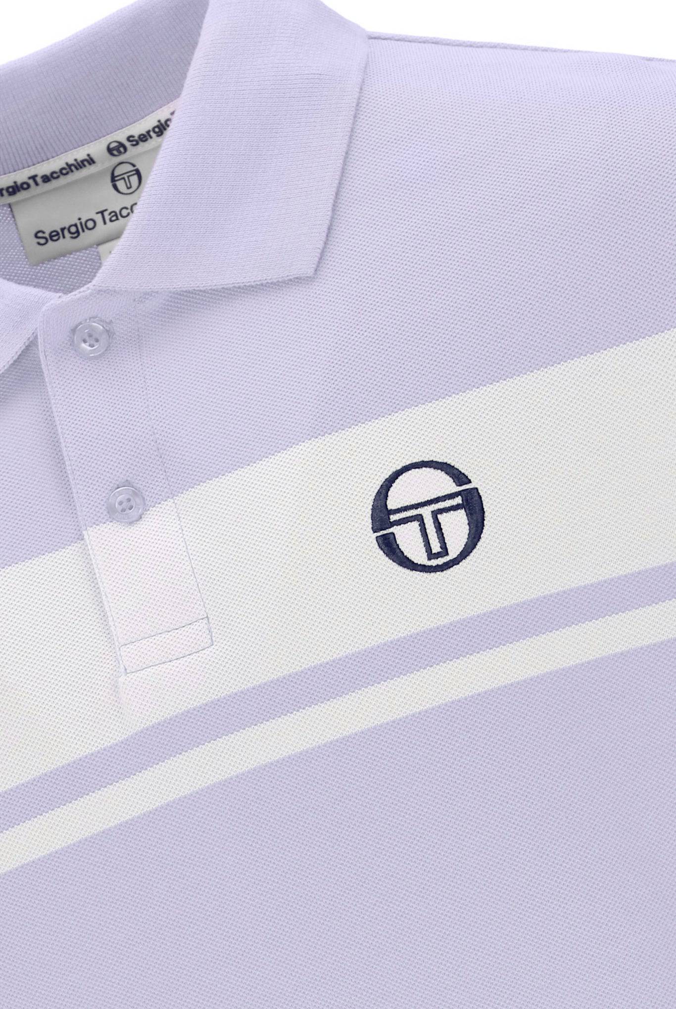 Sergio Tacchini Young Line Polo Shirt In Thistle/White - Image 3
