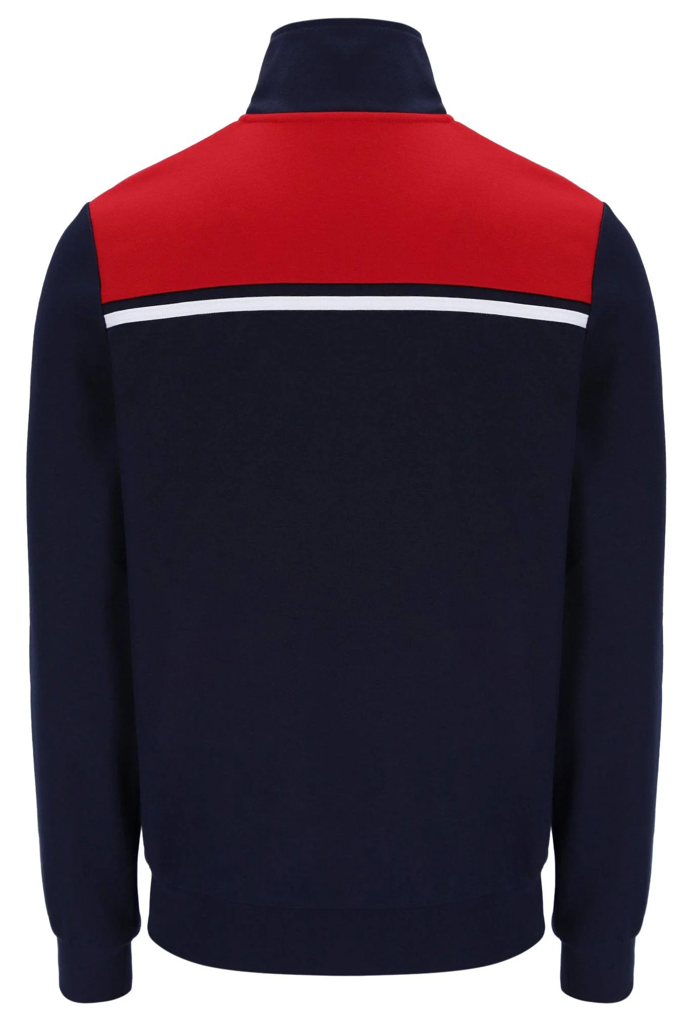 Sergio Tacchini Young Line Track Top In Maritime Blue/Adrenaline Rush - Image 4