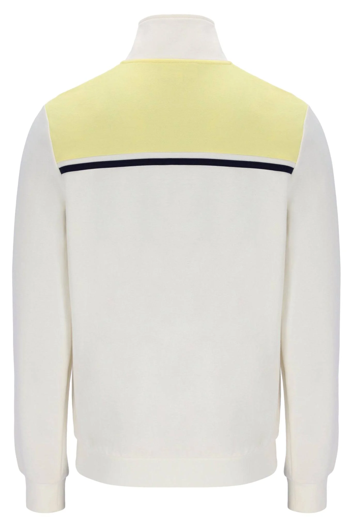 Sergio Tacchini Young Line Track Top In White/Pale Banana - Image 4