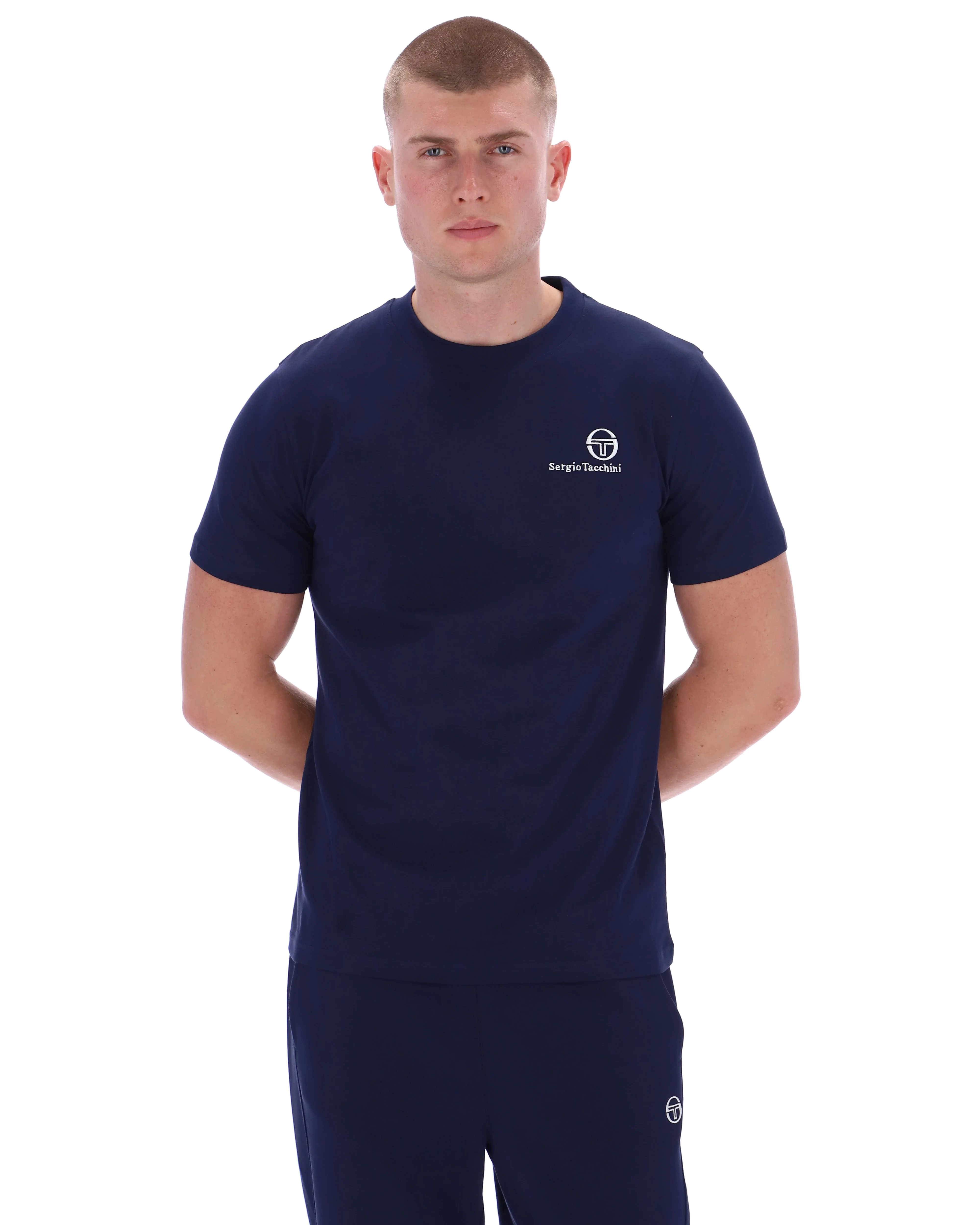 Serigo Tacchini Felton T-Shirt in Navy - Image 2